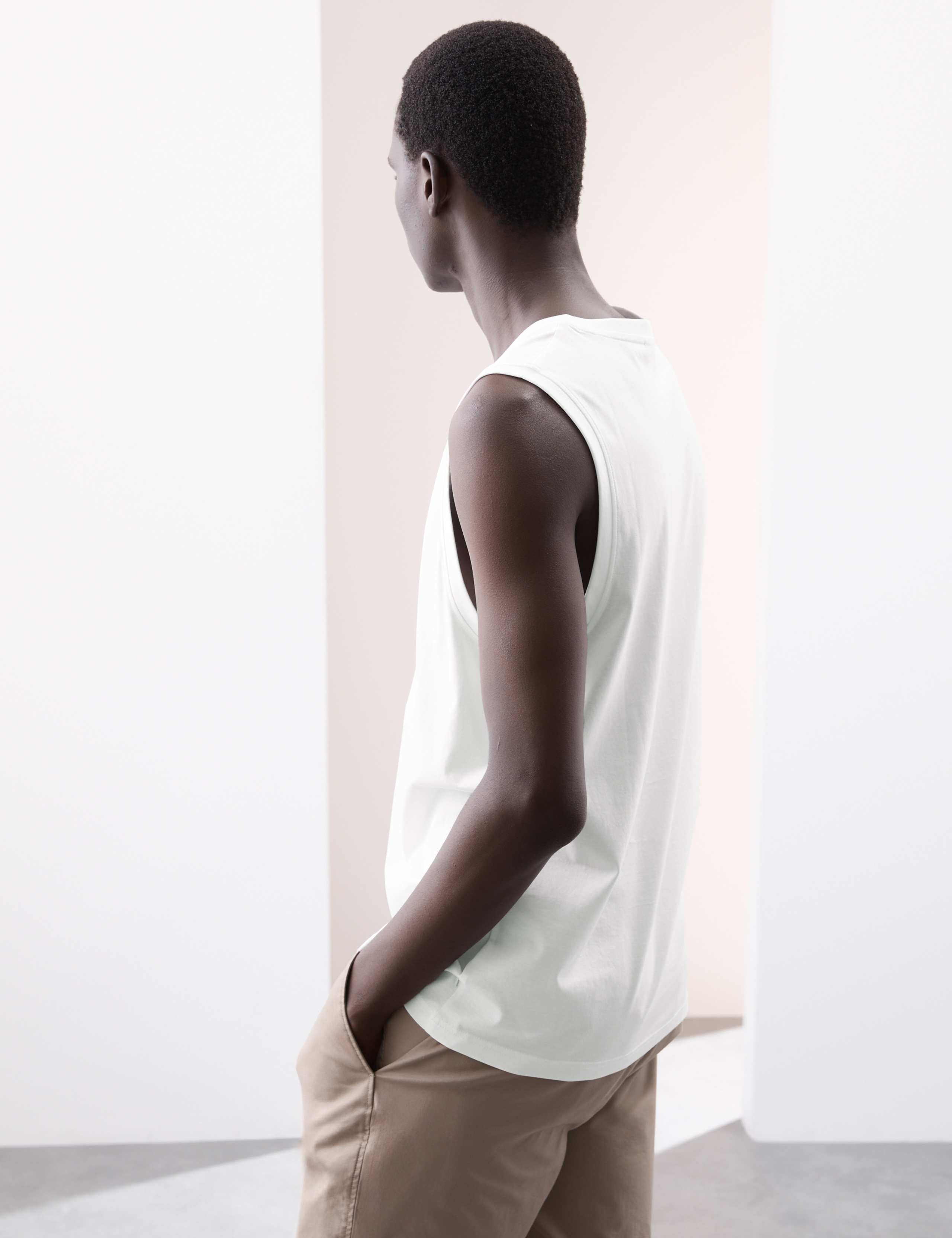 Pure Supima® Cotton Crew Neck Vest