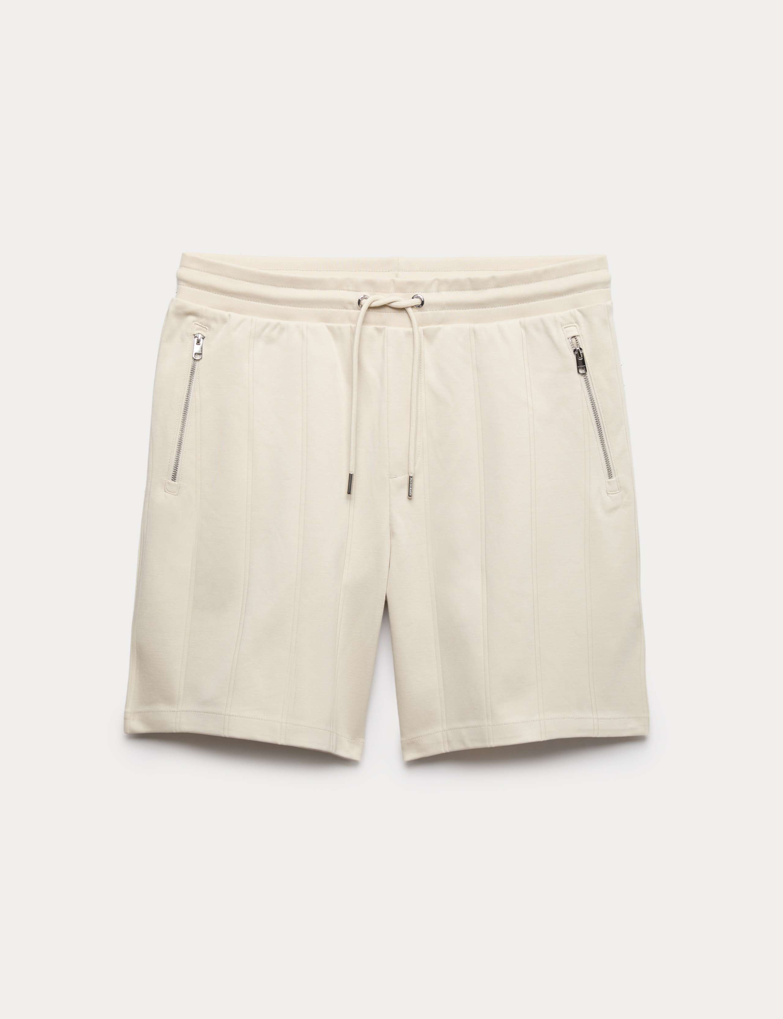 Regular Fit Cotton Rich Textured Shorts
