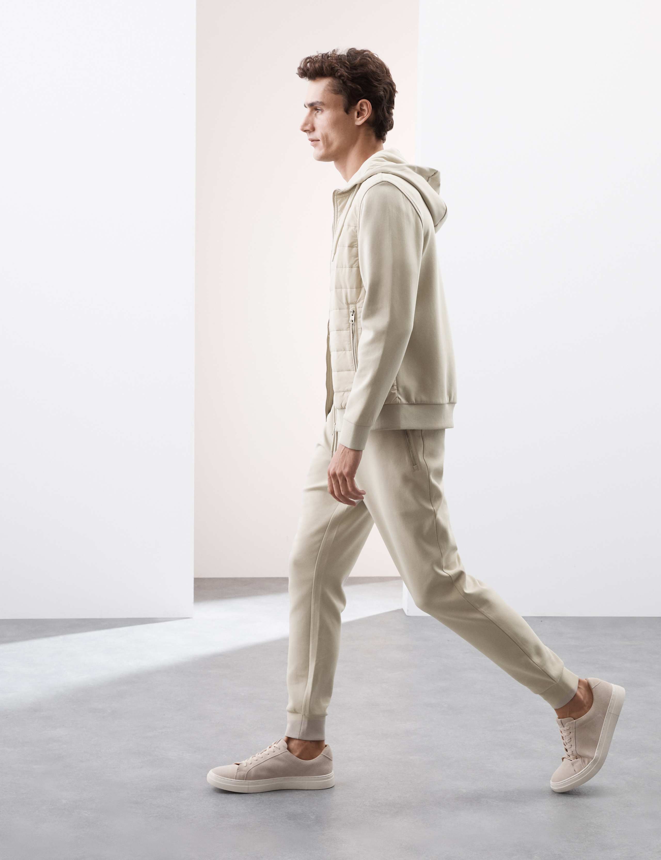Regular Fit Cotton Rich Cuffed Joggers