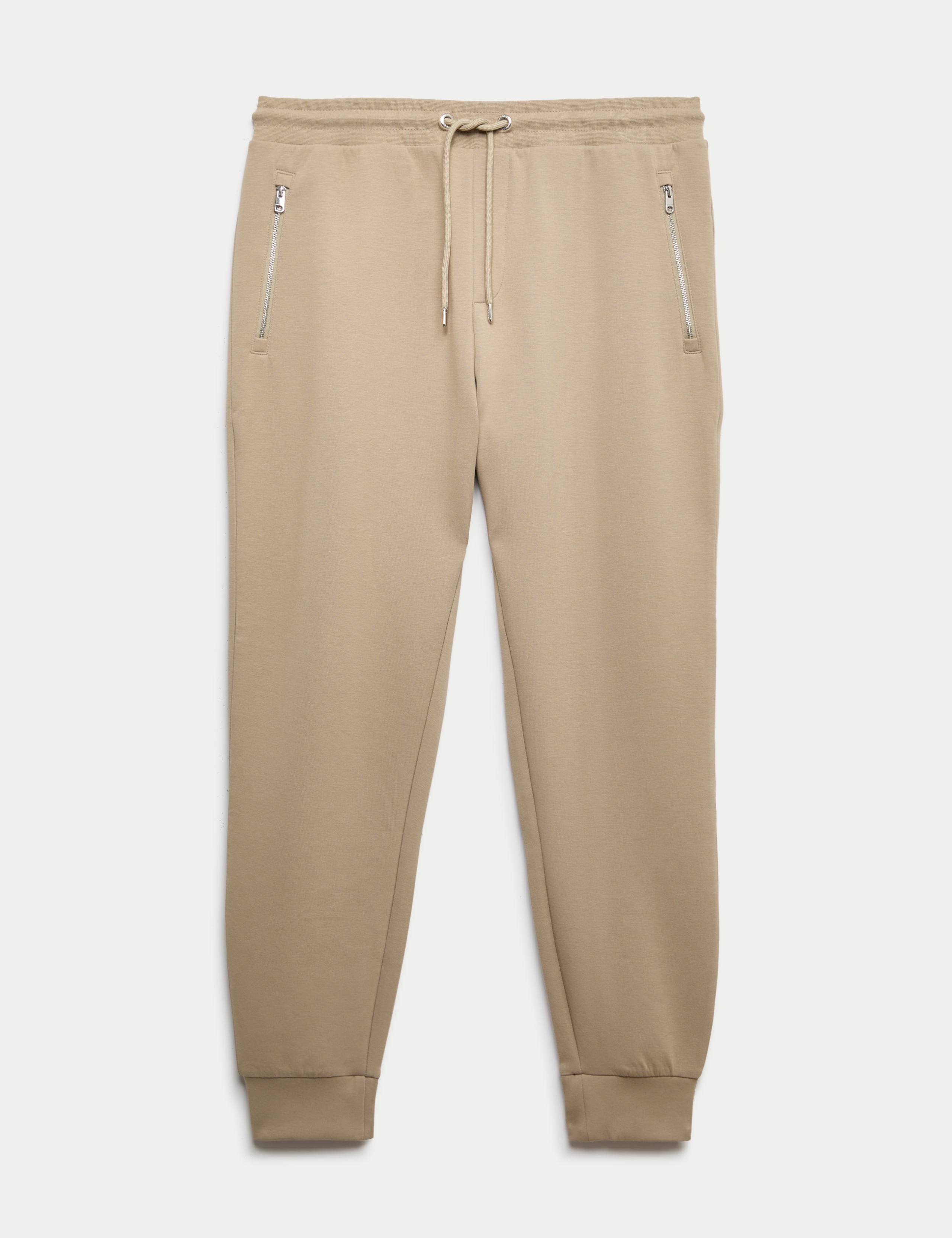 Regular Fit Cotton Rich Performance Cuffed Joggers