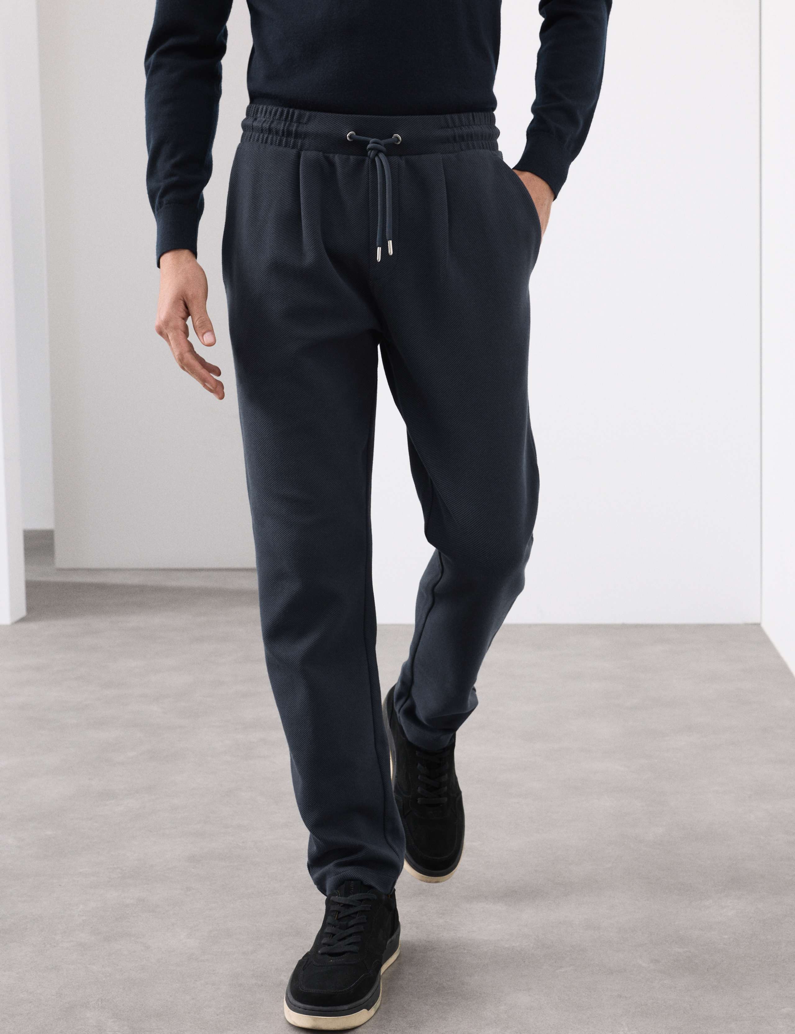 Cotton Rich Twill Joggers