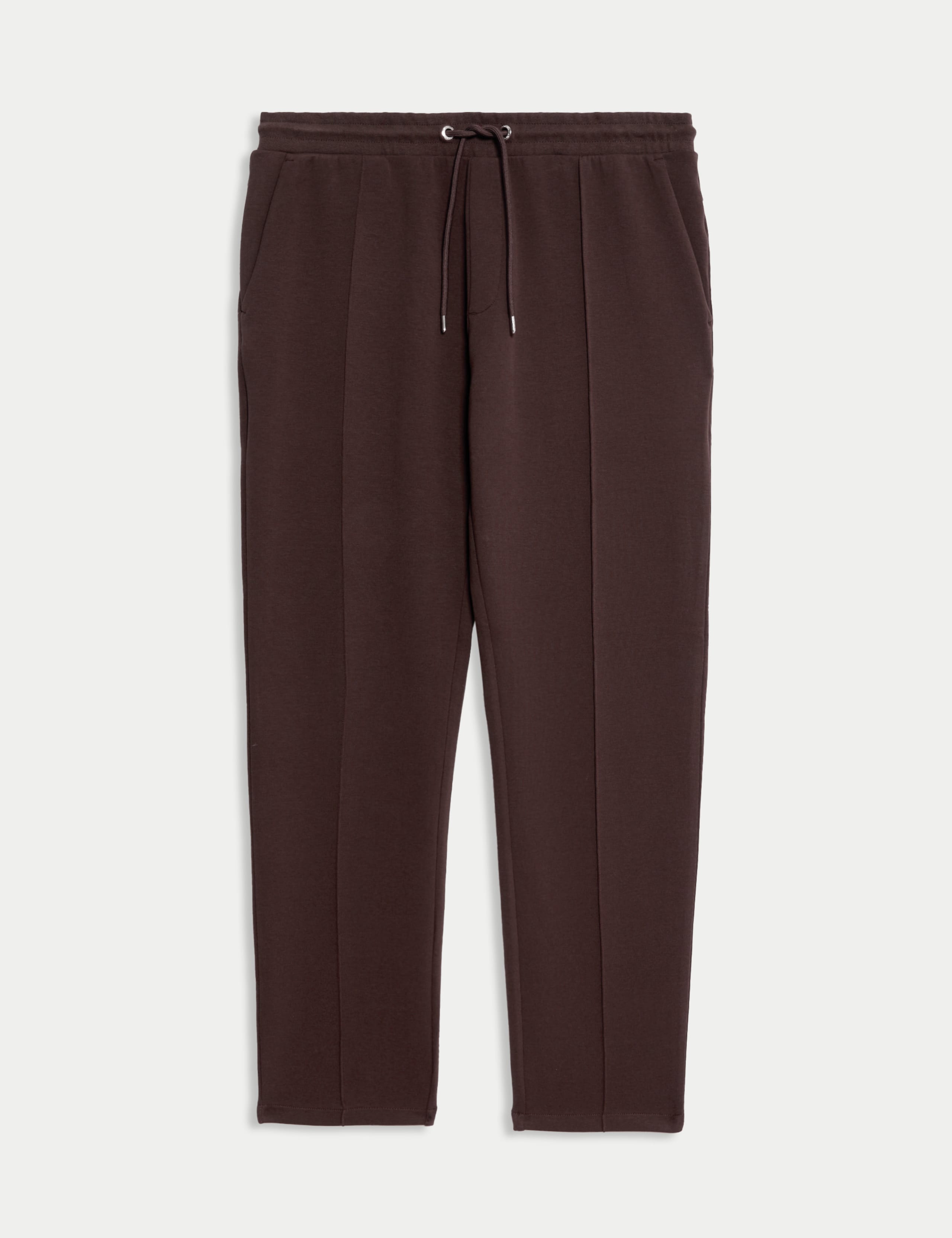 Cotton Rich Pintuck Straight Leg Joggers