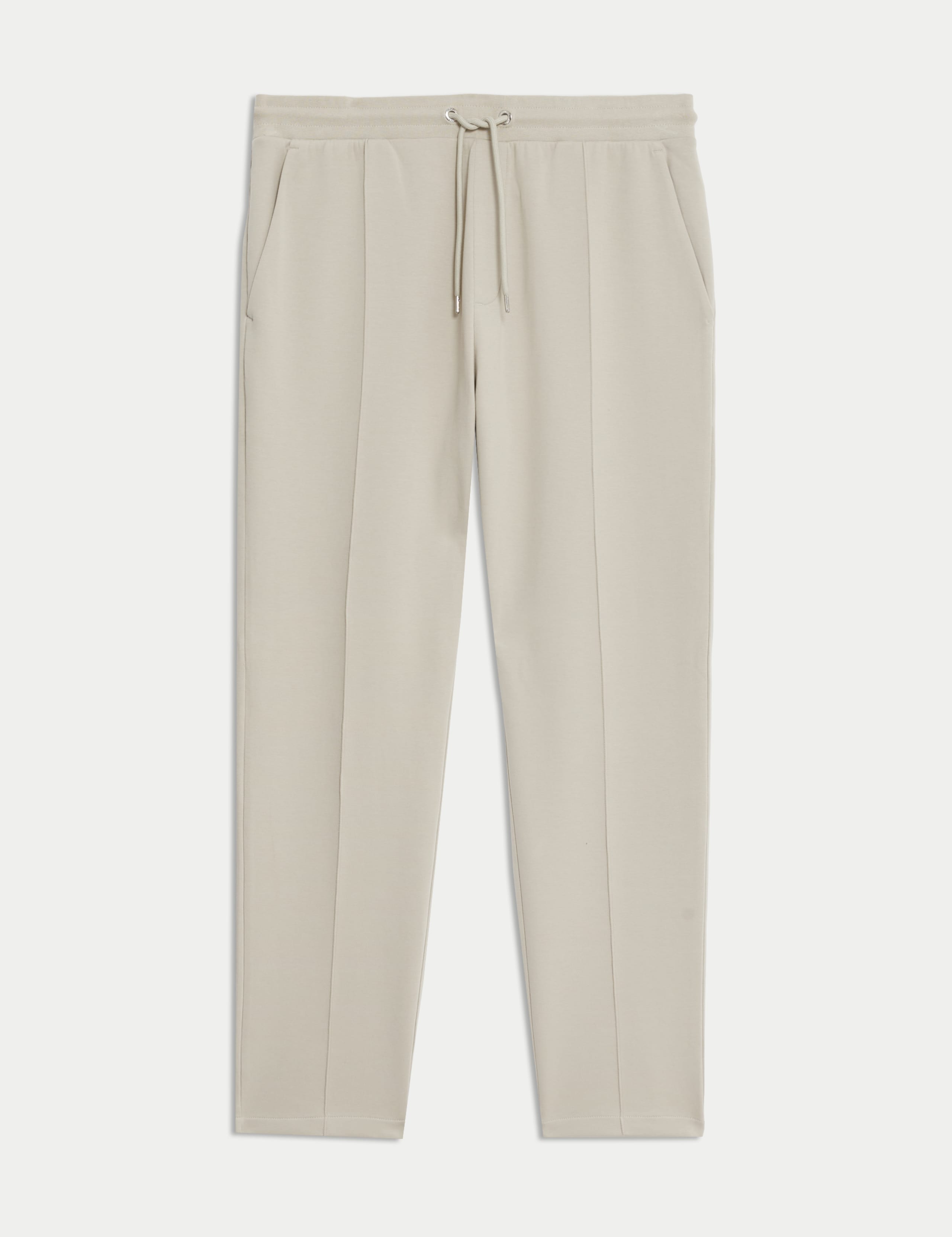 Cotton Rich Pintuck Straight Leg Joggers