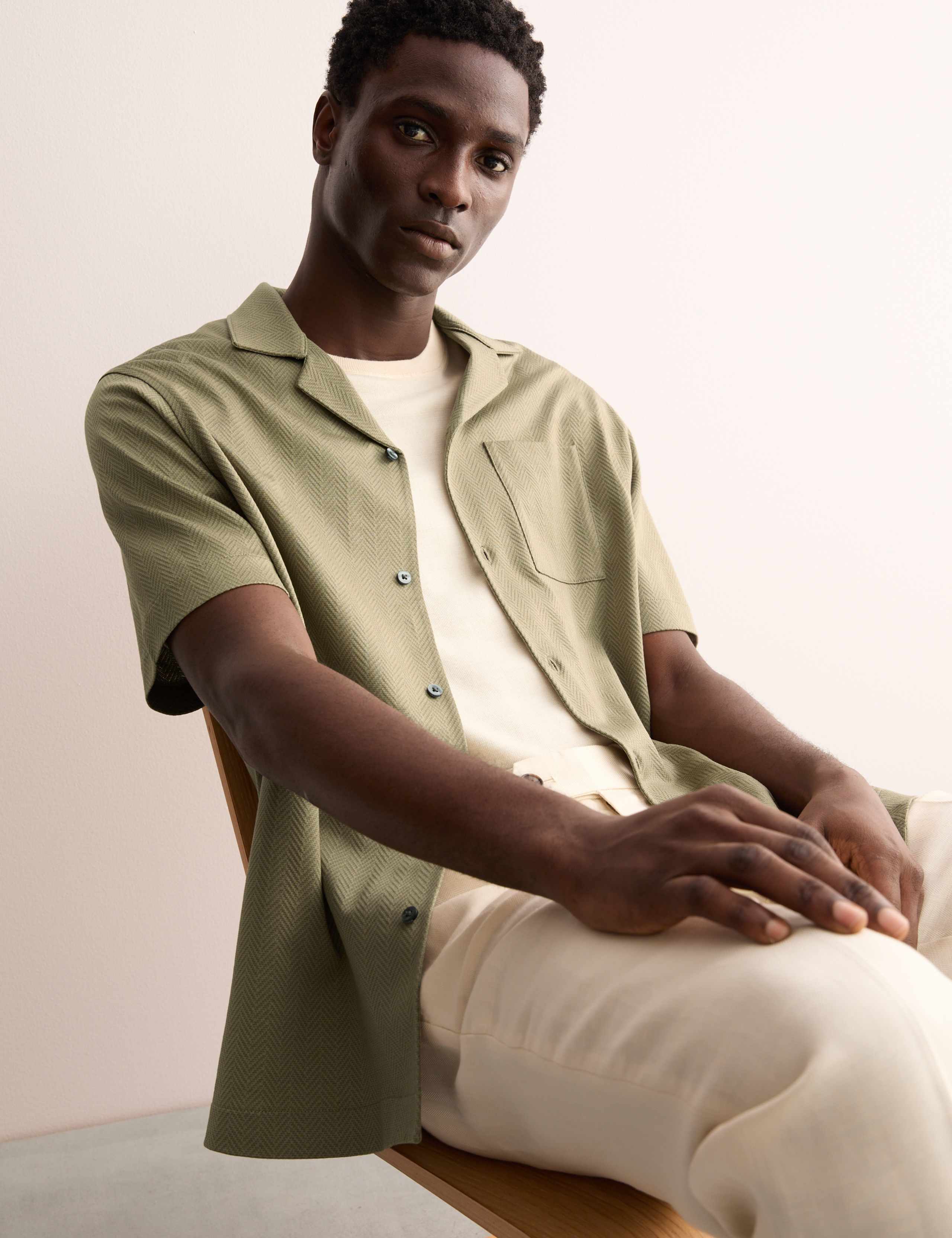 Pure Cotton Revere Polo Shirt
