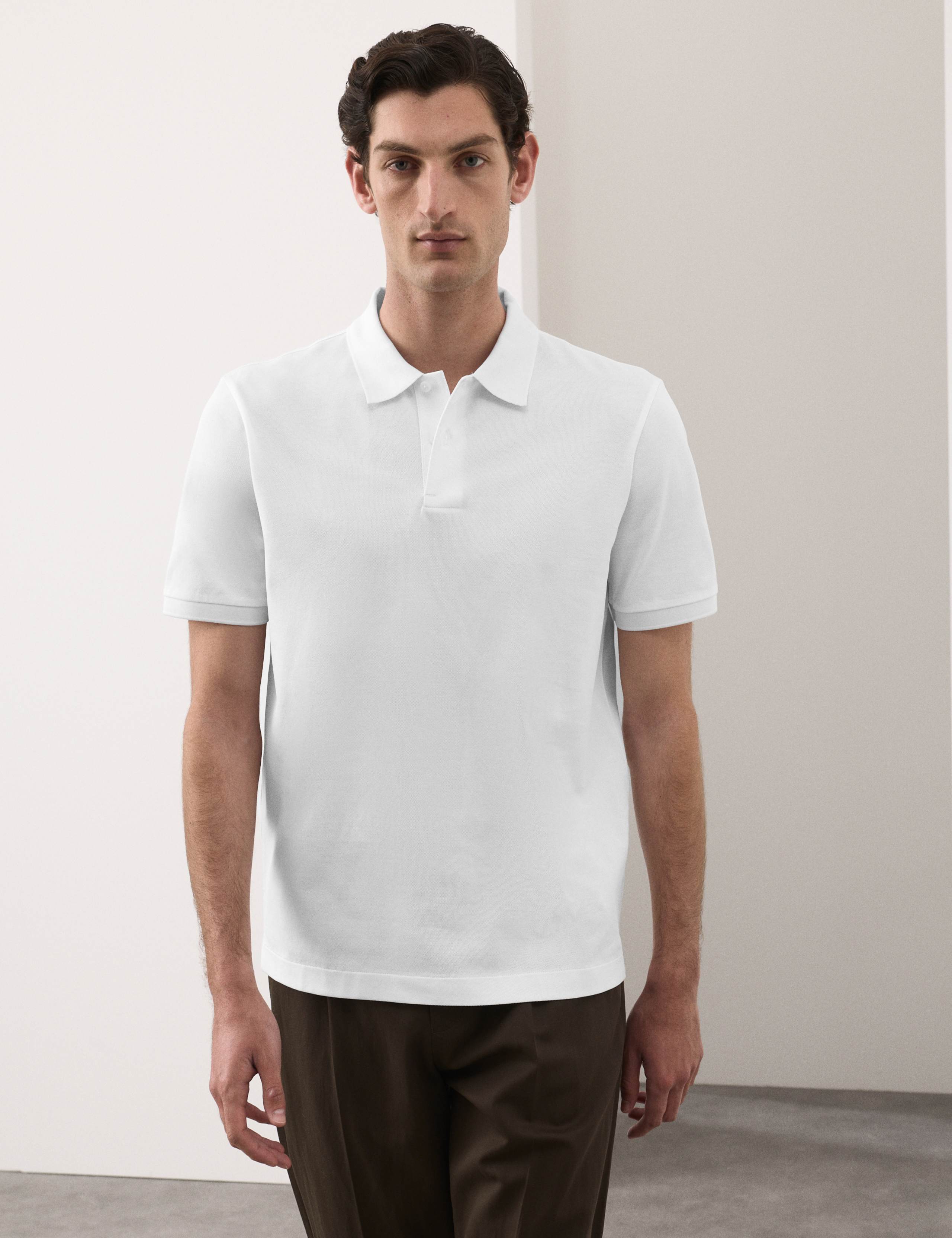 Fine Mercerised Cotton Pique Polo