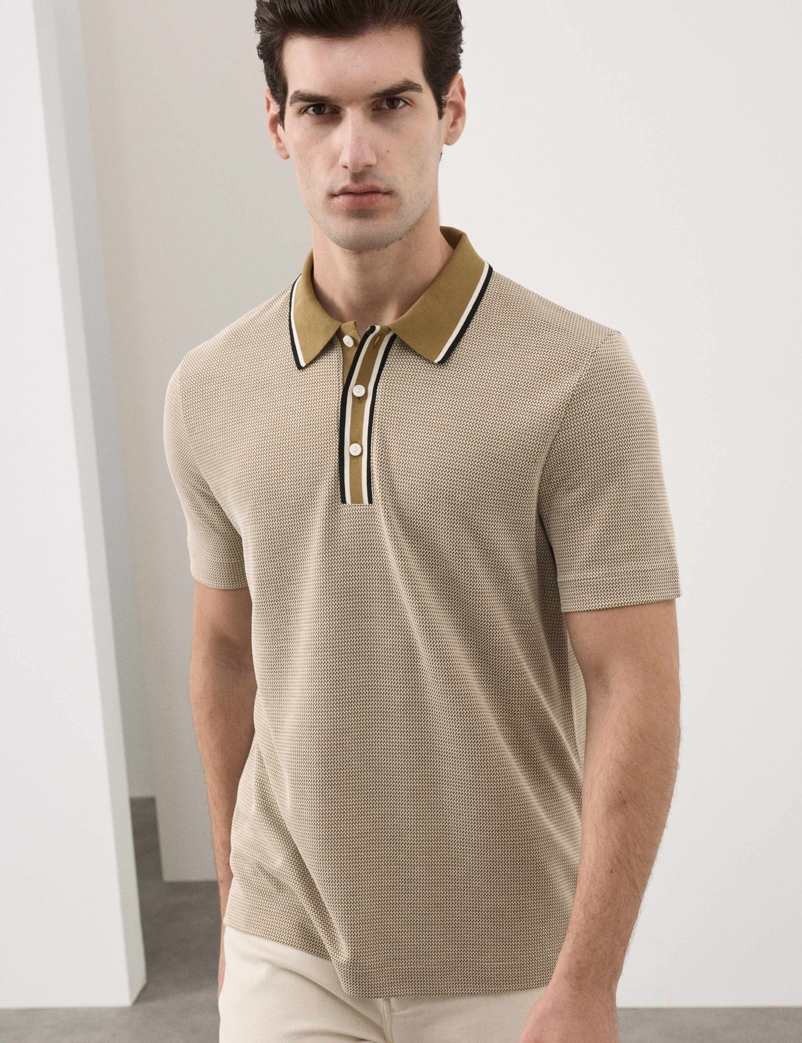 Modal Rich Tipped Soft Polo Shirt