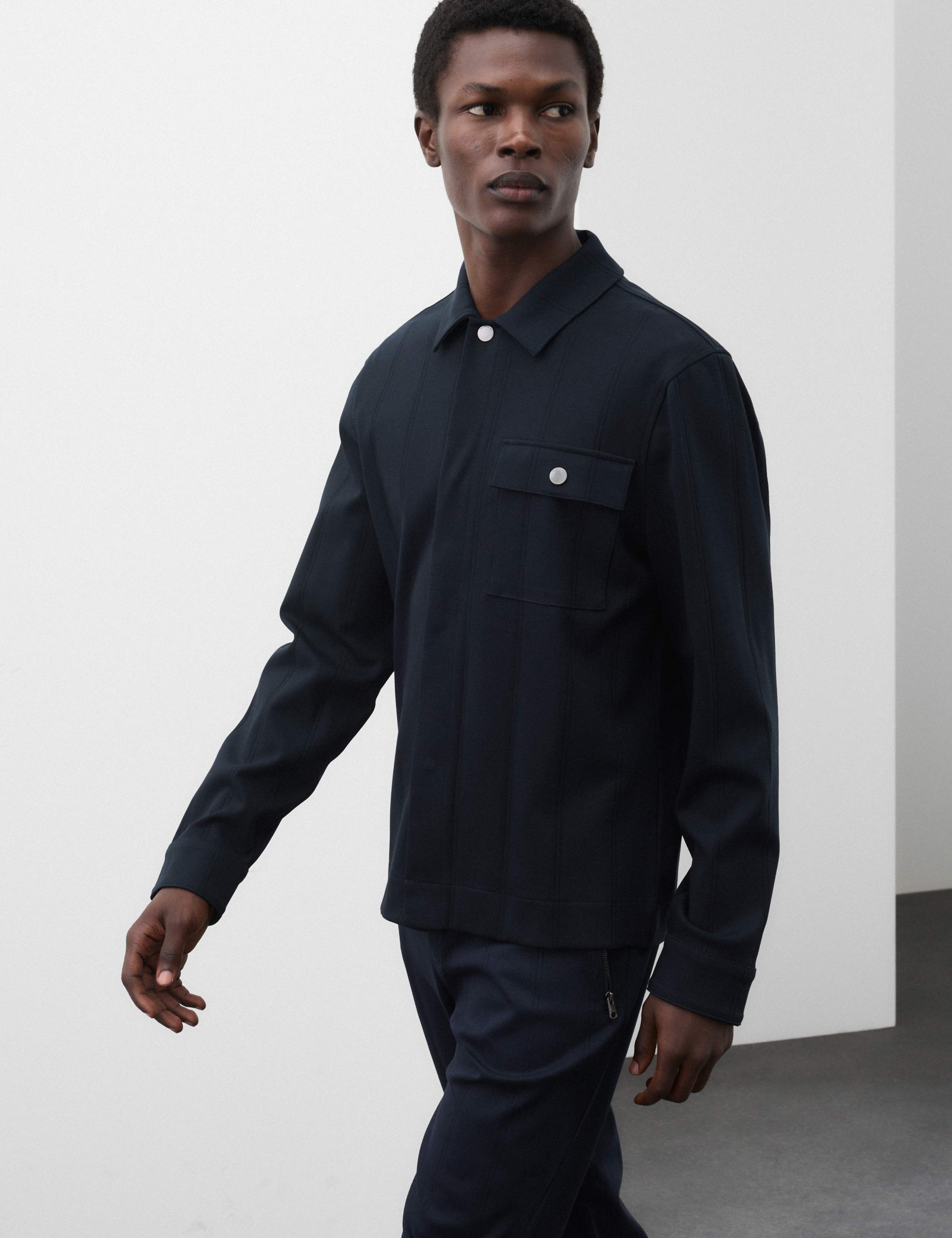 Pure Cotton Drop Needle Overshirt