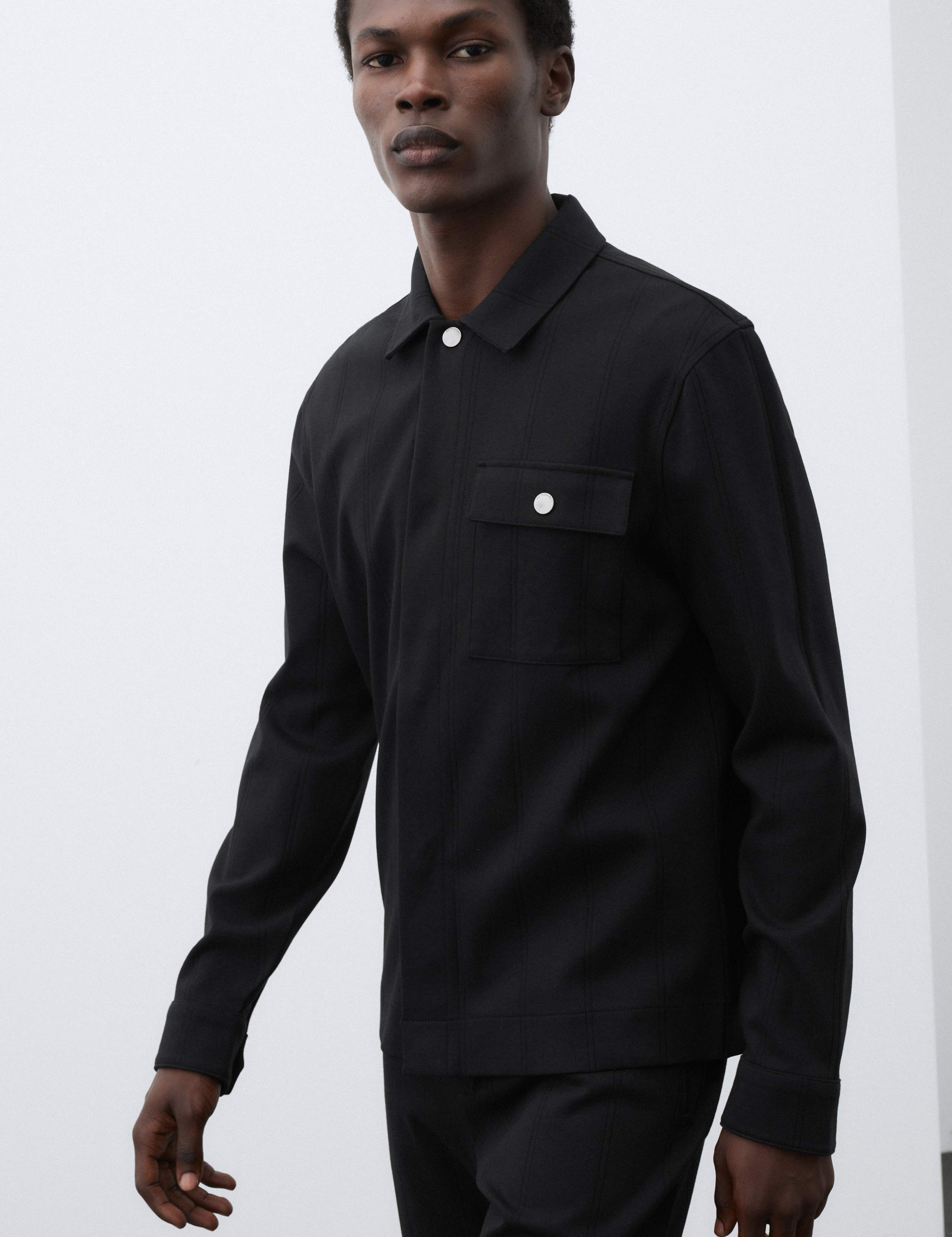 Pure Cotton Drop Needle Overshirt