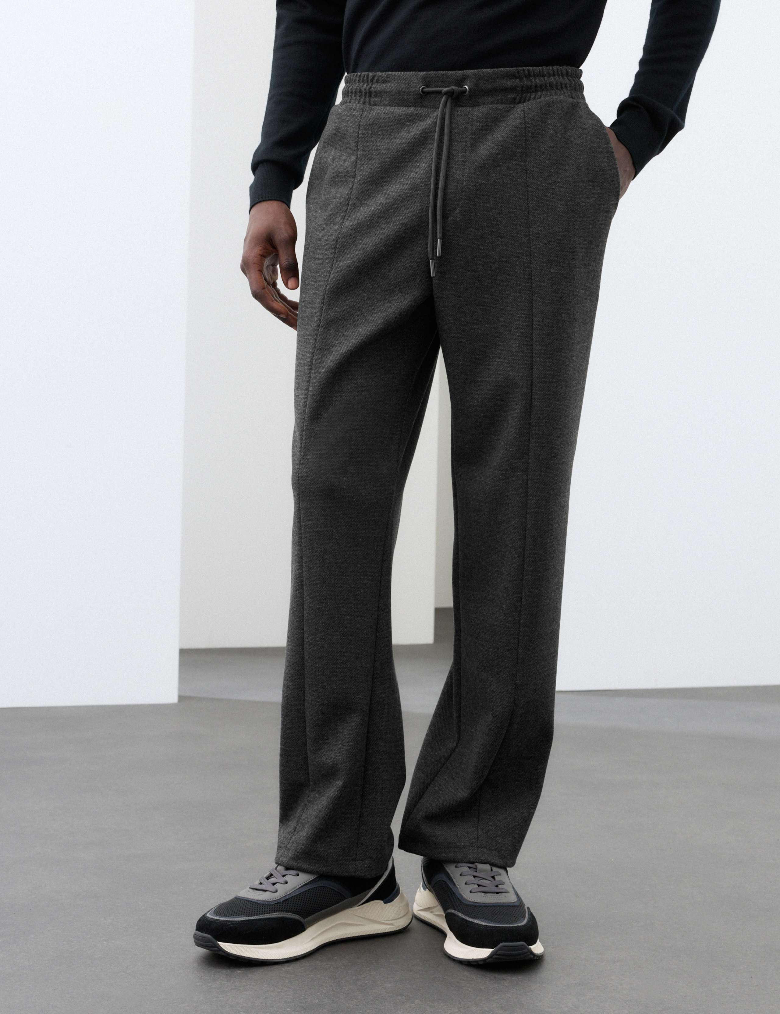 Elasticated Waist Joggers with Wool