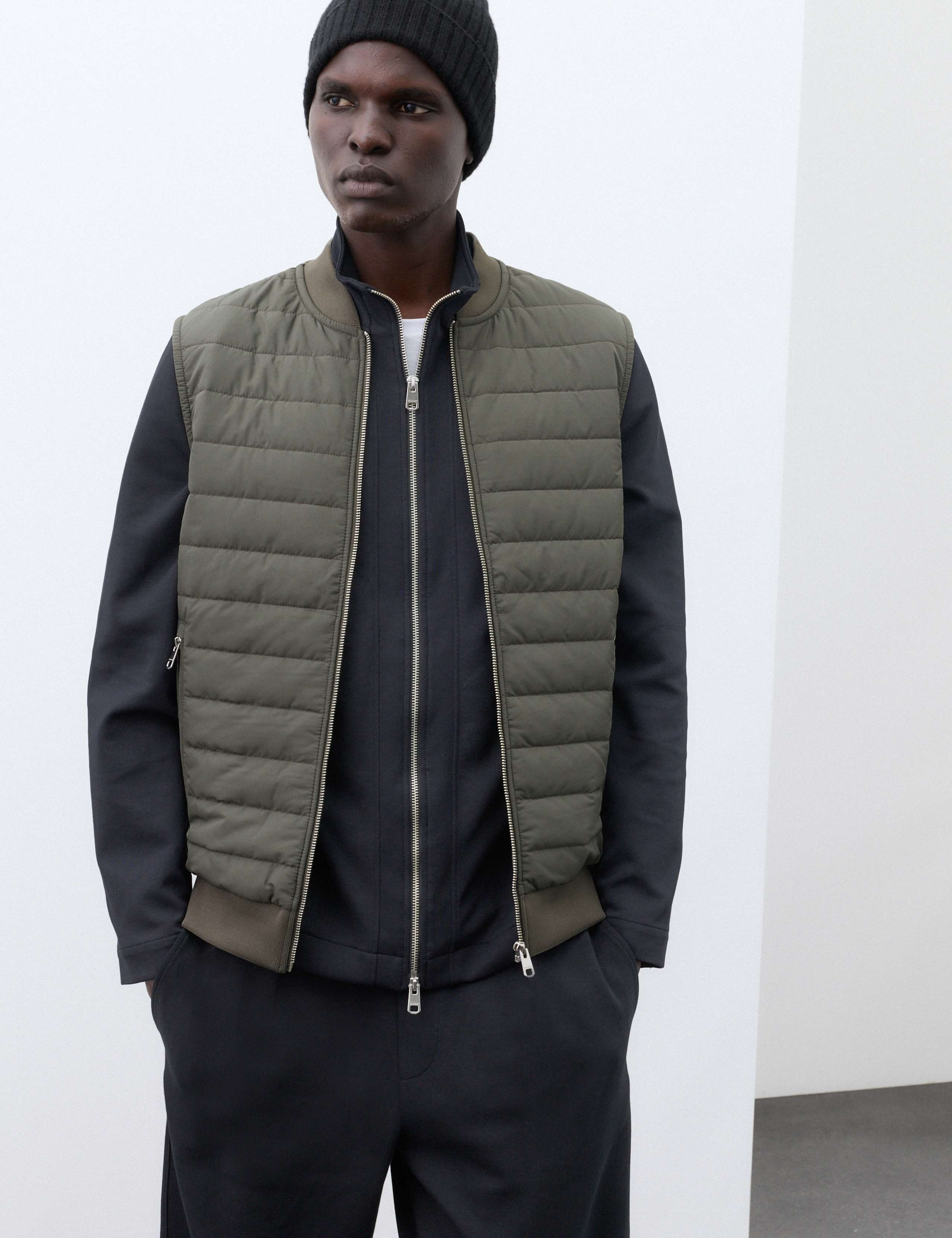 Cotton Rich Zip Up Quilted Gilet with Stormwear™