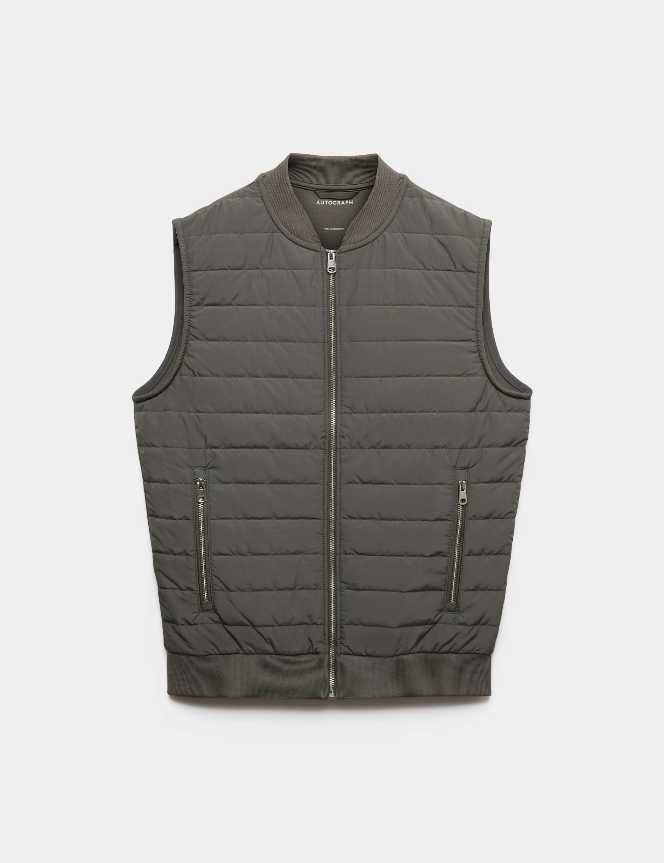 Cotton Rich Zip Up Quilted Gilet with Stormwear™