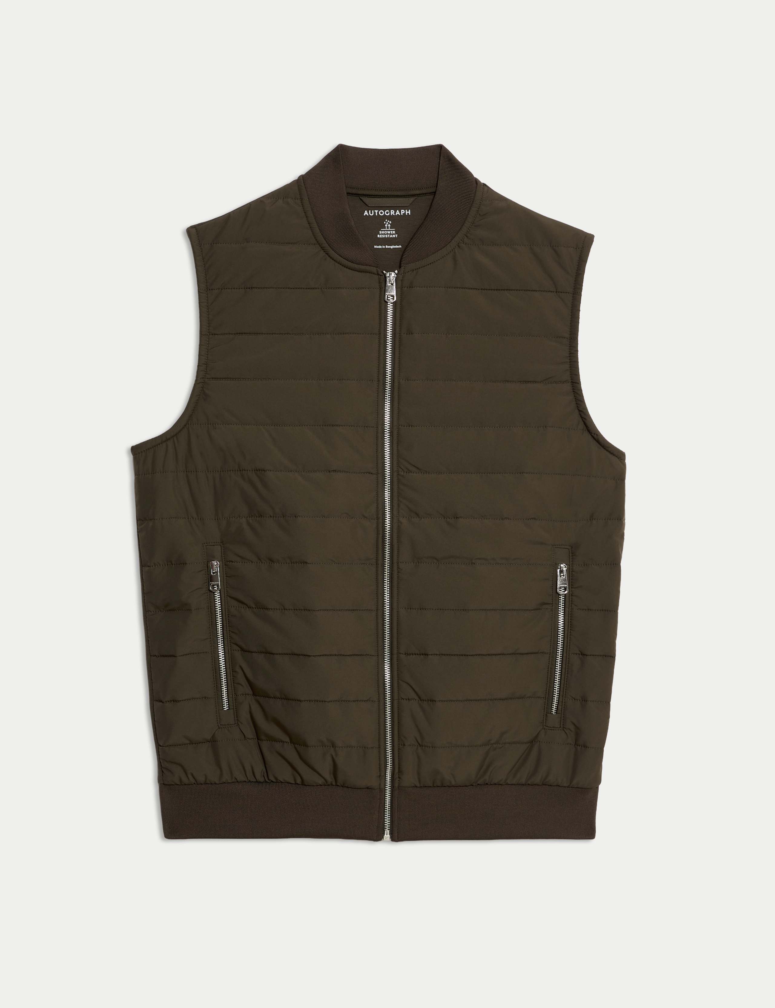 Cotton Rich Zip Up Quilted Gilet with Stormwear™