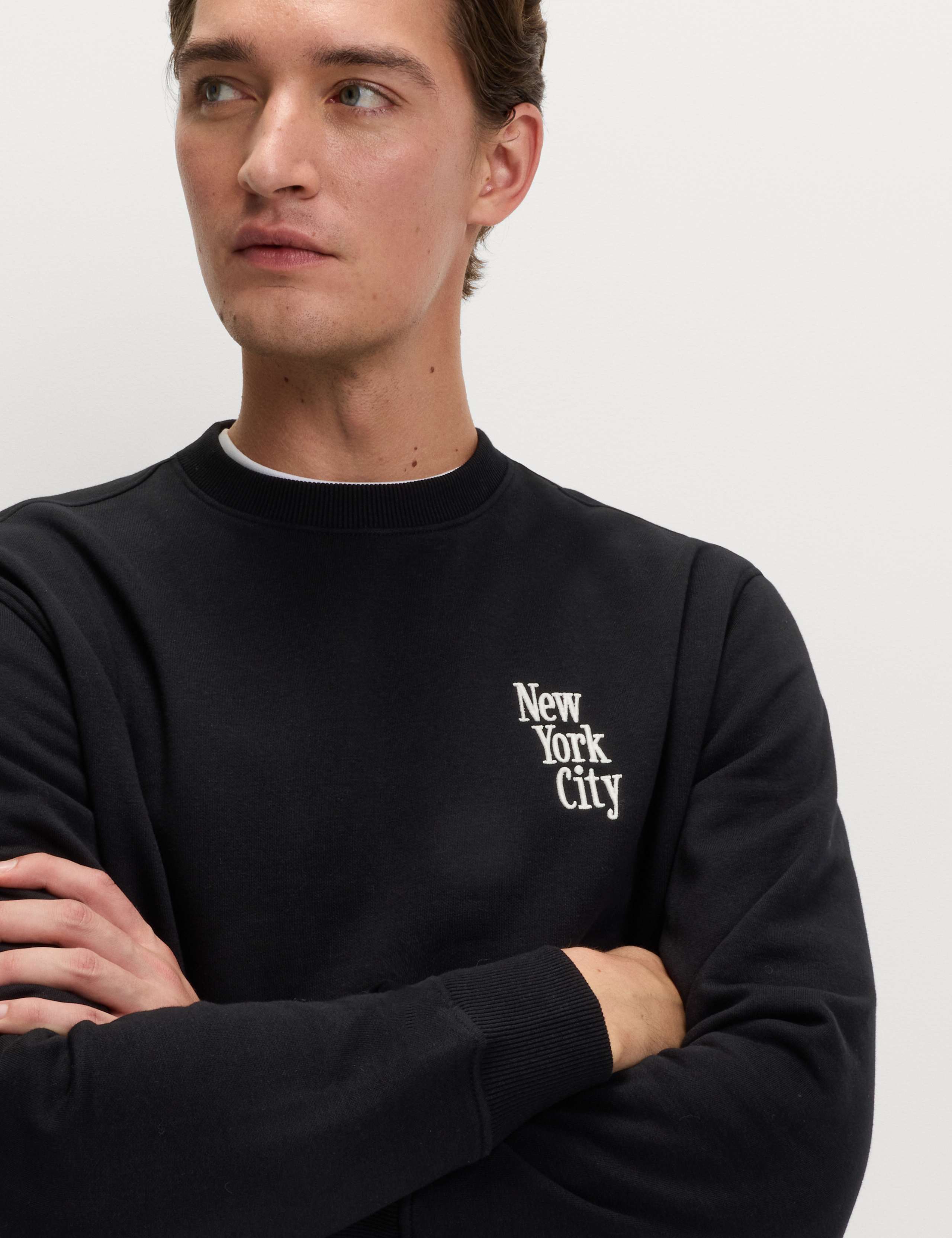 Cotton Rich New York Embroidered Sweatshirt