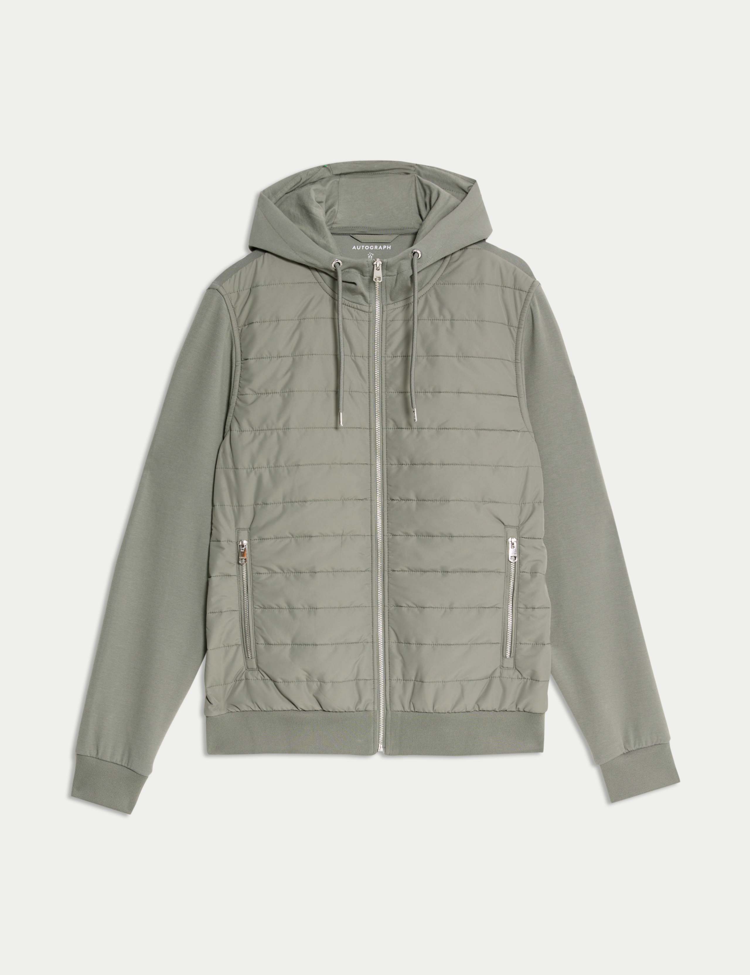 Cotton Rich Zip Up Hooded Jacket with Stormwear™
