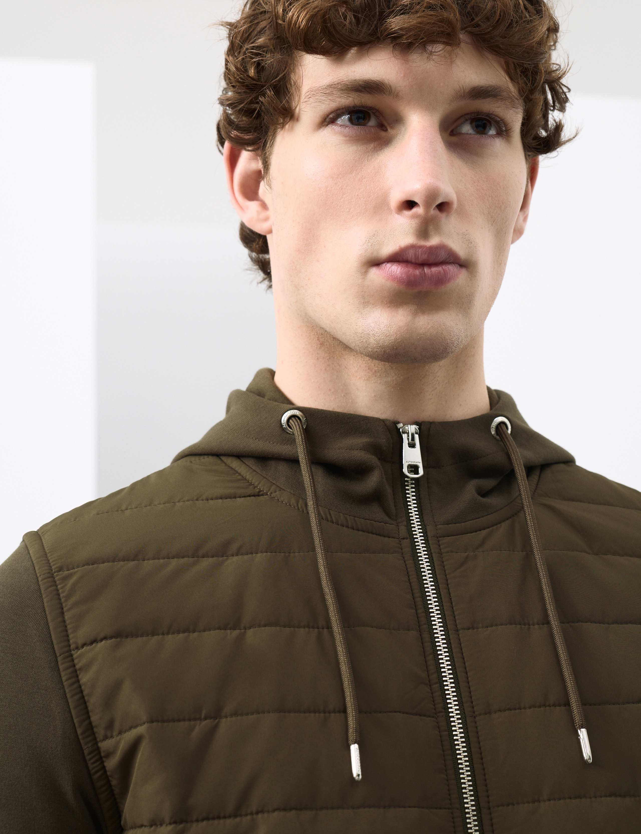 Cotton Rich Zip Up Hooded Jacket with Stormwear™