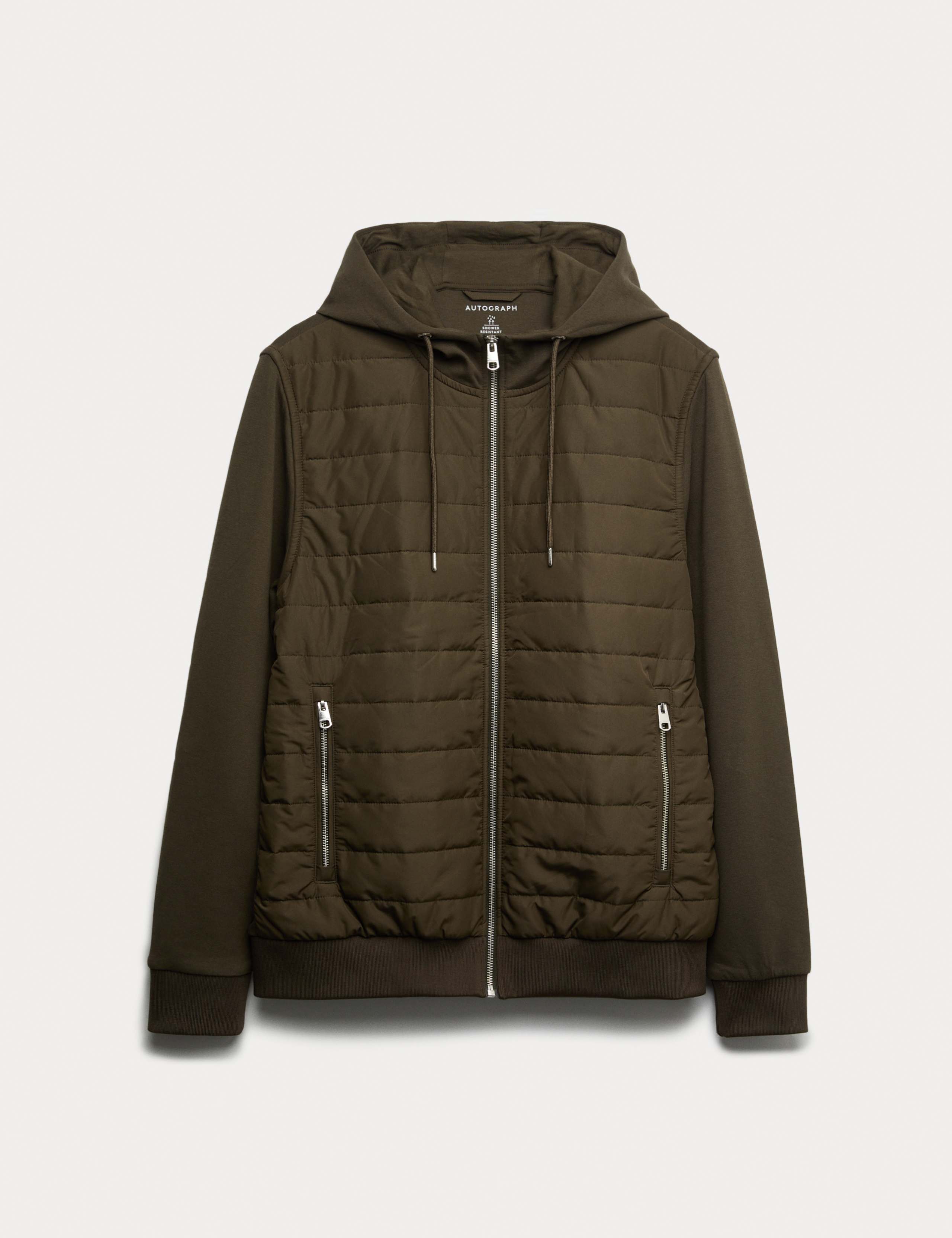 Cotton Rich Zip Up Hooded Jacket with Stormwear™