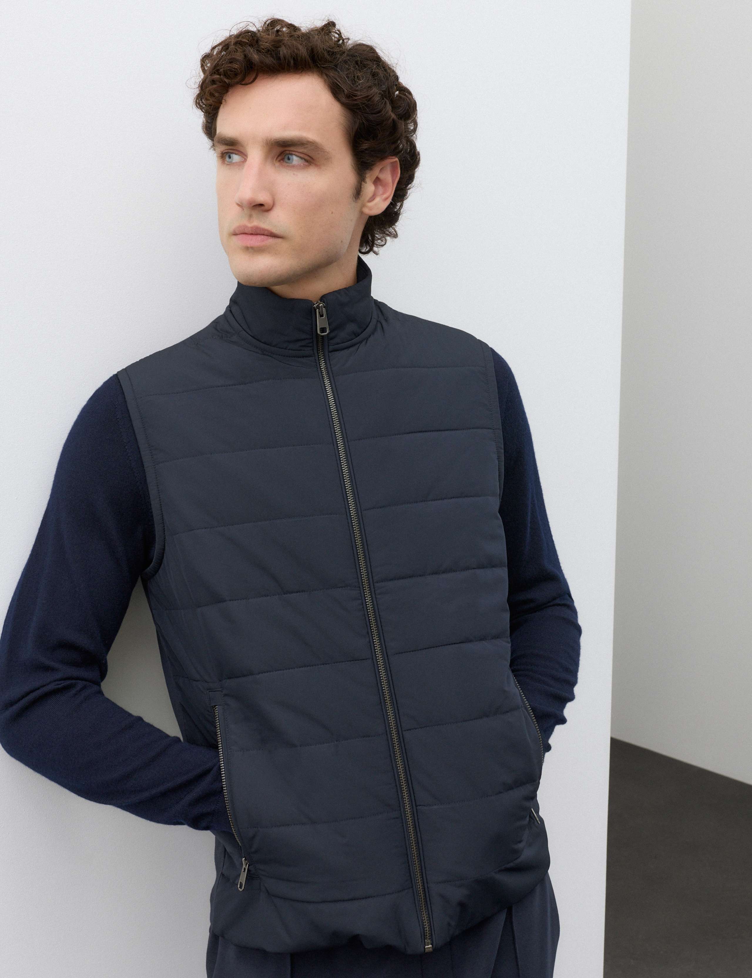 Regular Fit Cotton Rich Hybrid Gilet