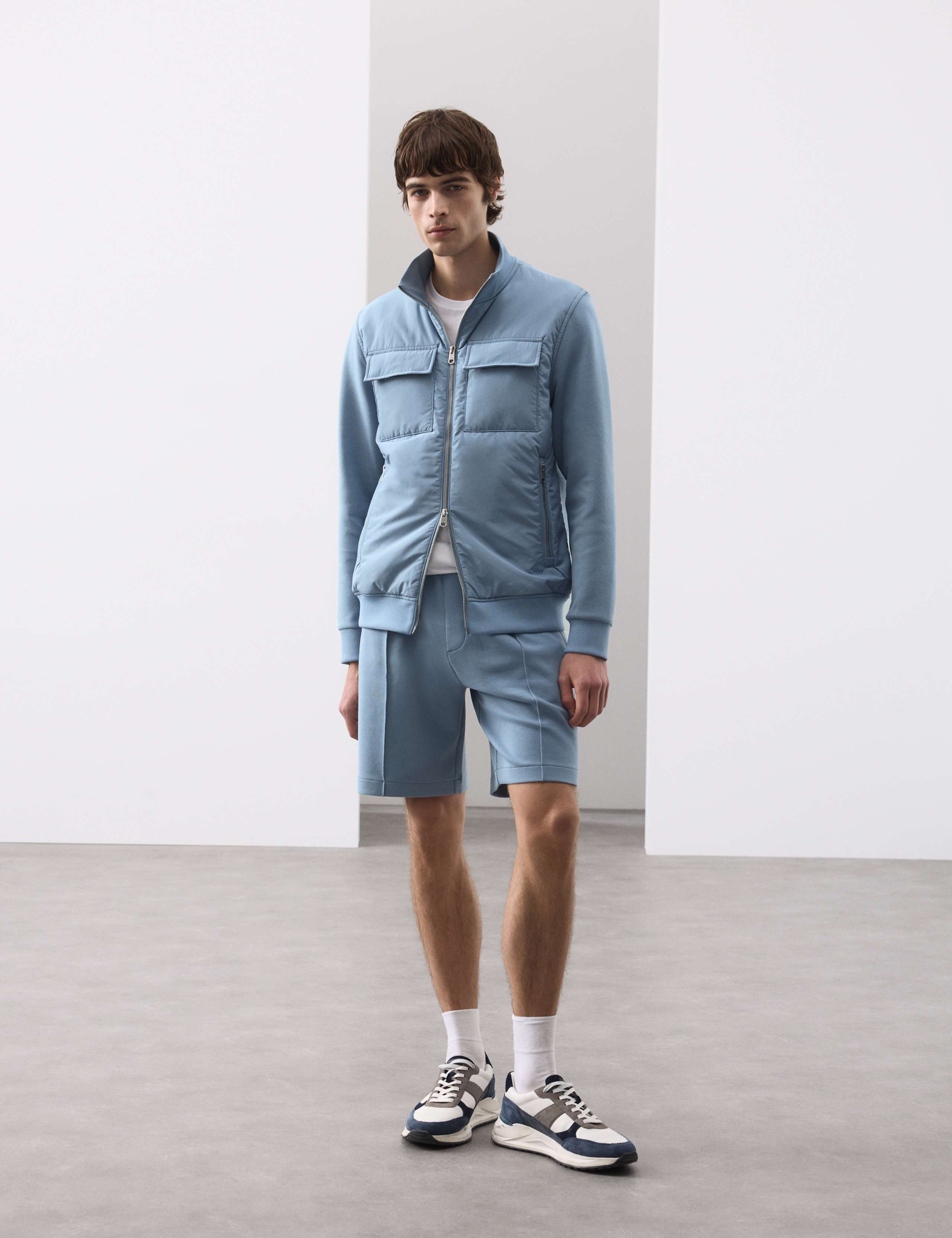 Cotton Rich Zip Up Pocket Jacket