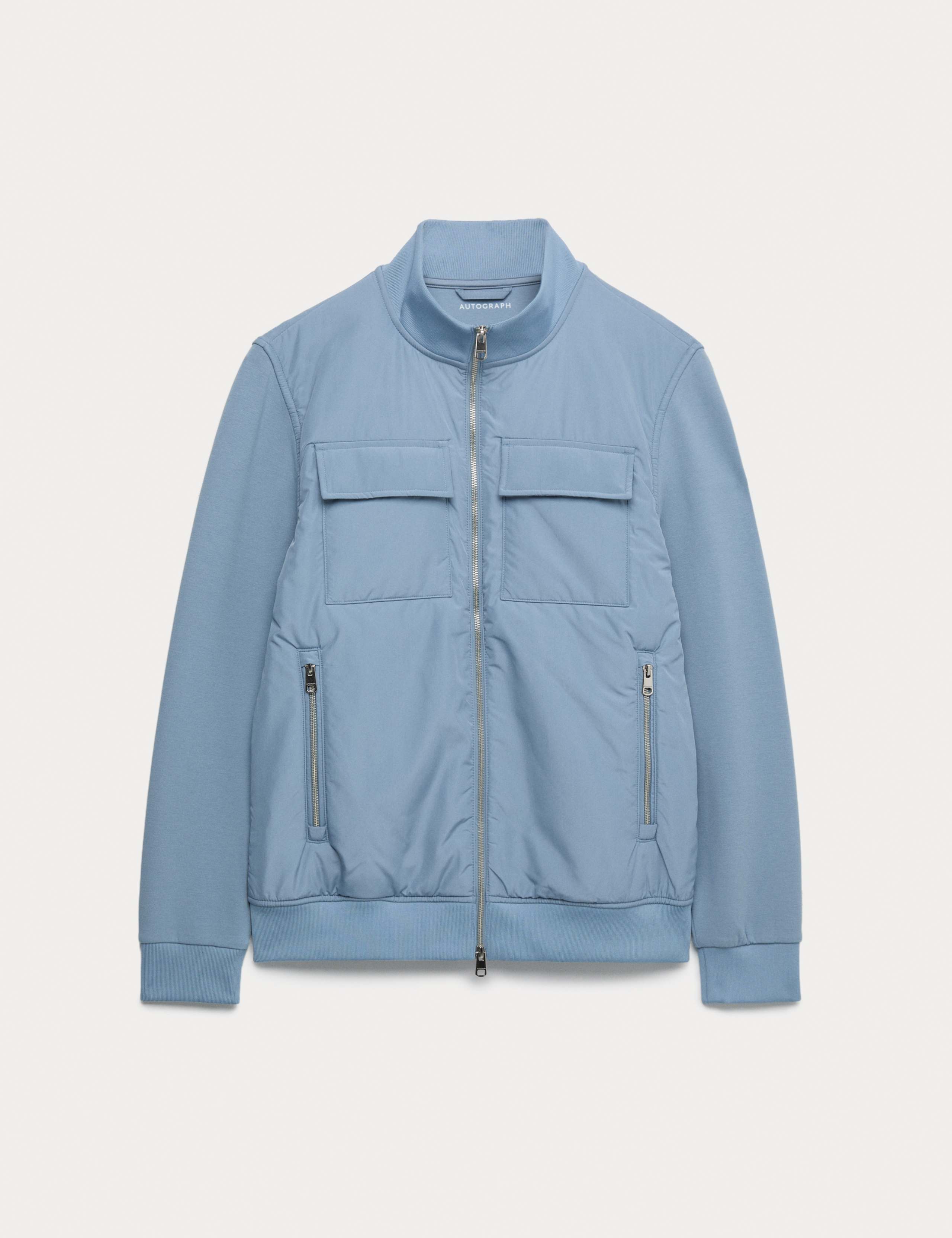 Cotton Rich Zip Up Pocket Jacket