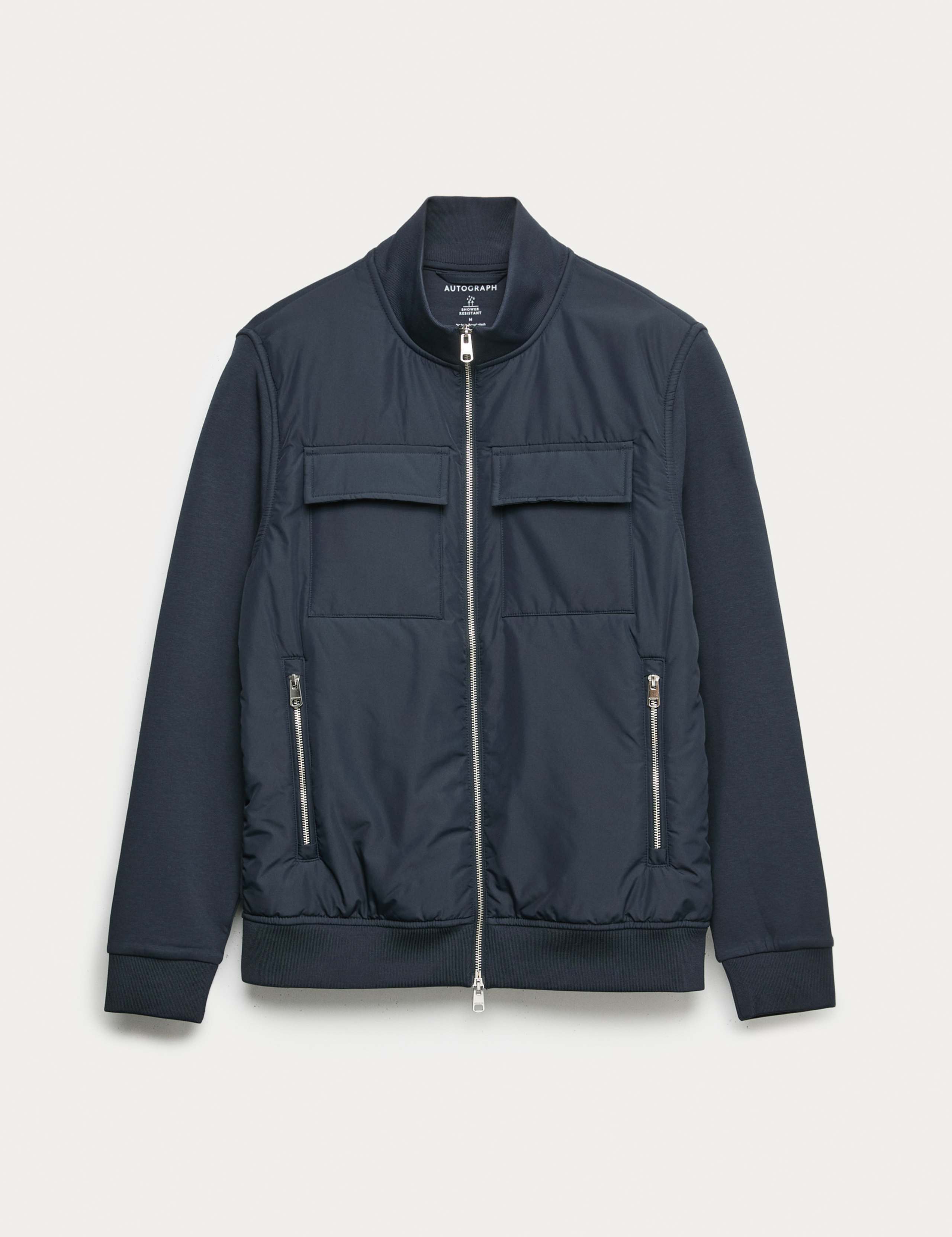 Regular Fit Cotton Rich Bomber Jacket