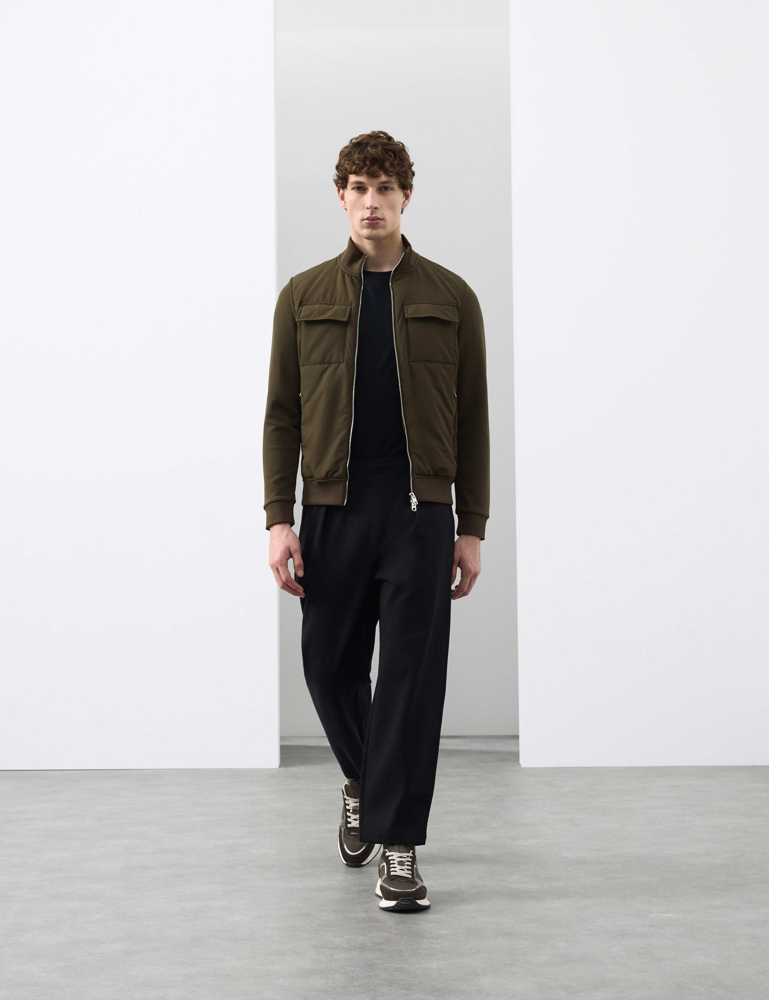 Cotton Rich Zip Up Pocket Jacket