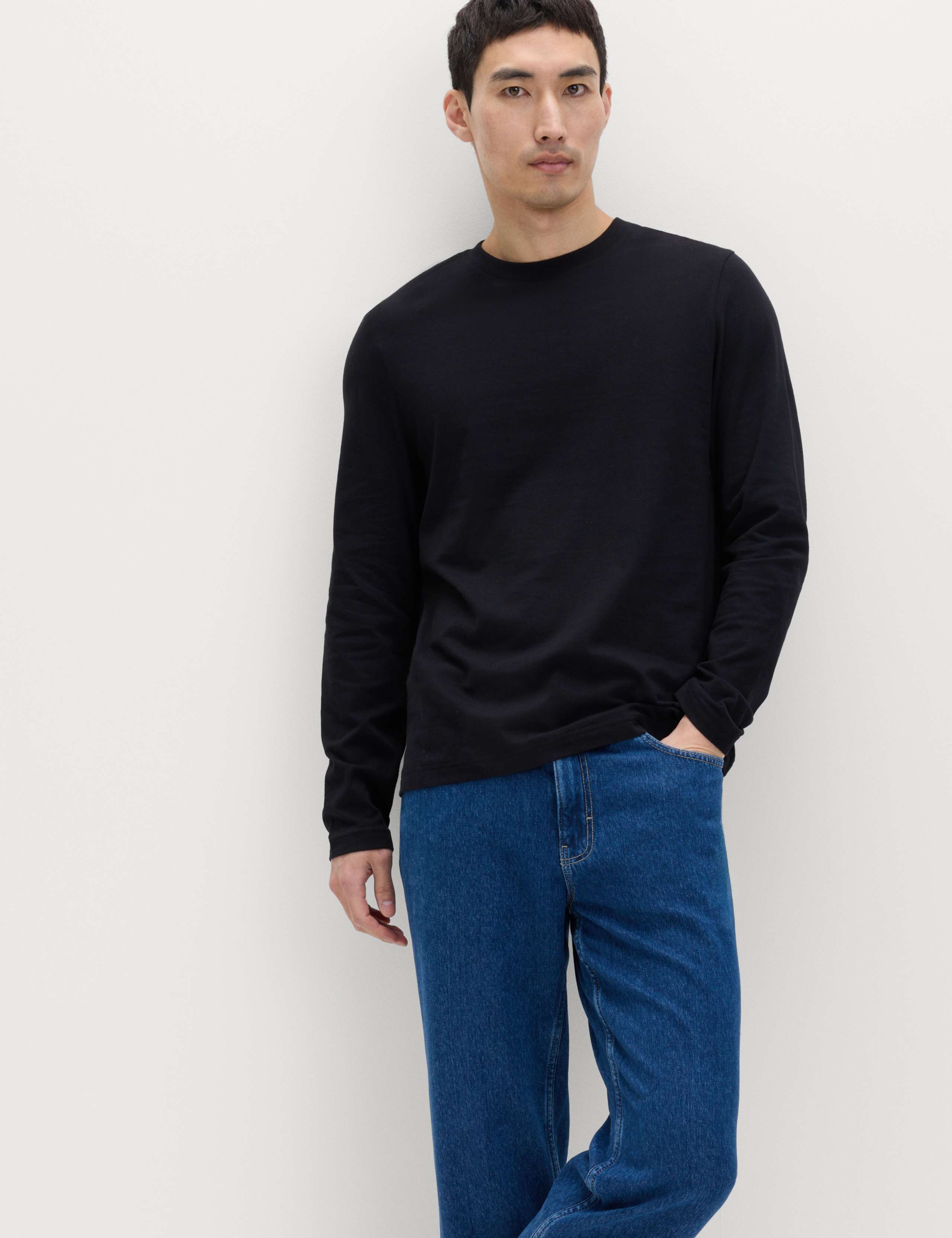 2 Pack Pure Cotton Long Sleeve T-Shirts