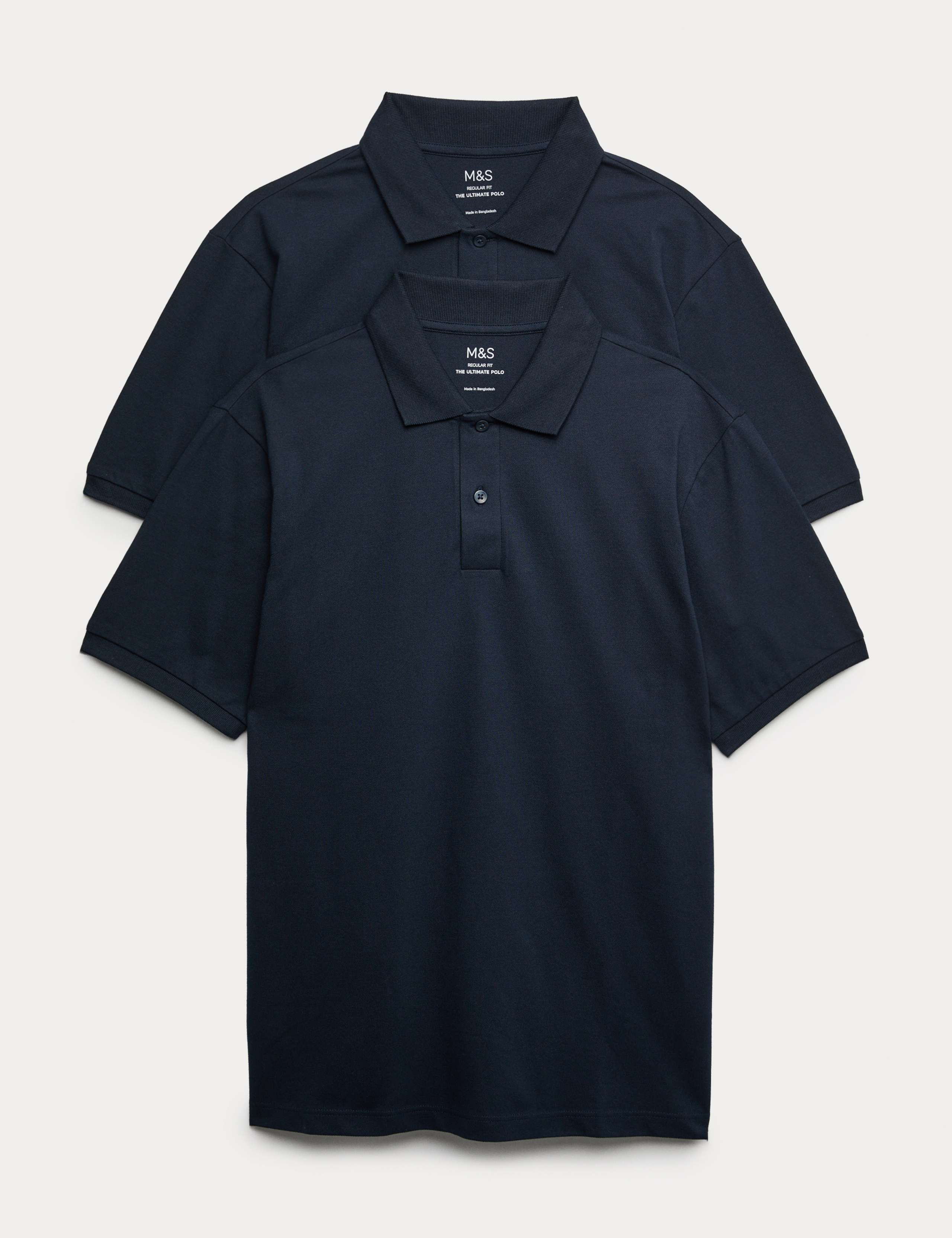 Ultimate 2pk Cotton Rich Polo Shirts