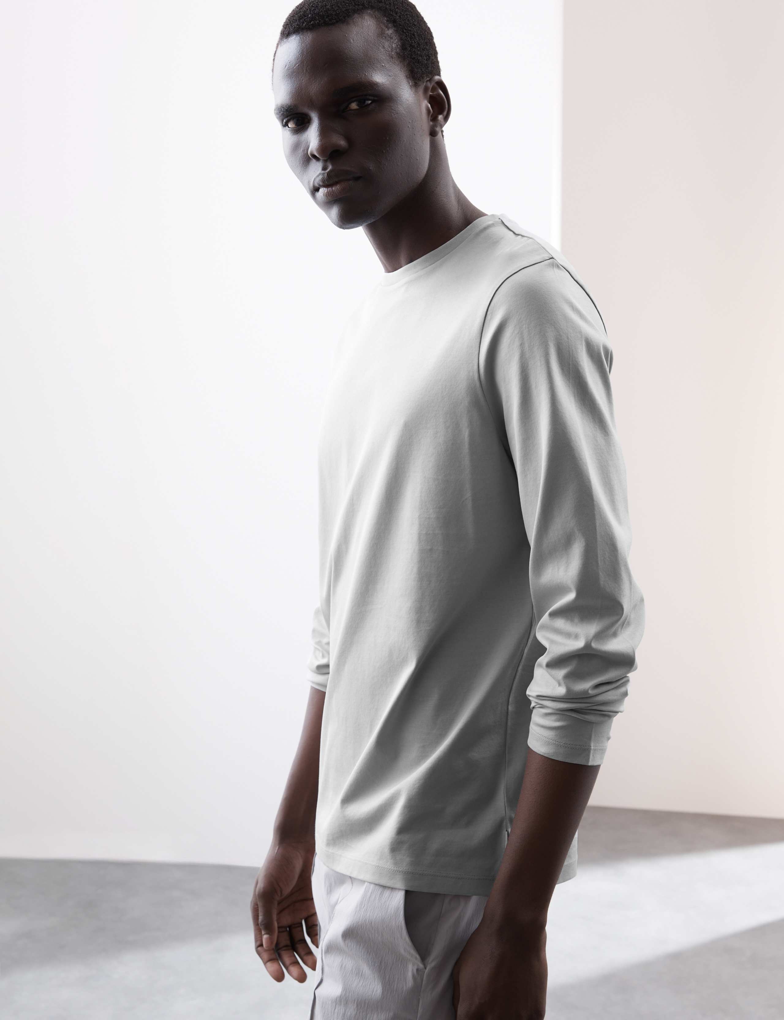 Pure Supima® Cotton Long Sleeve T-Shirt