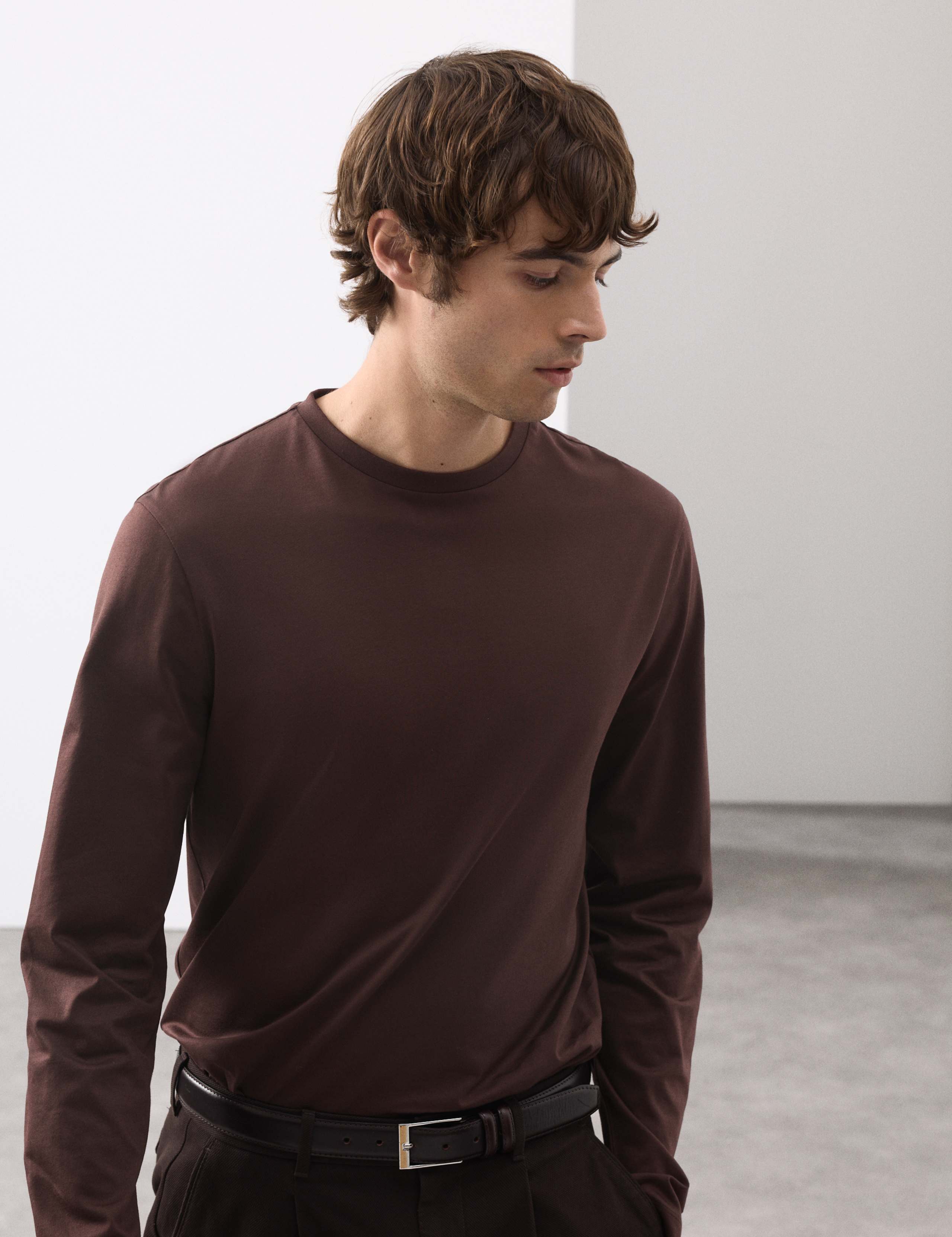 Pure Supima® Cotton Long Sleeve T-Shirt