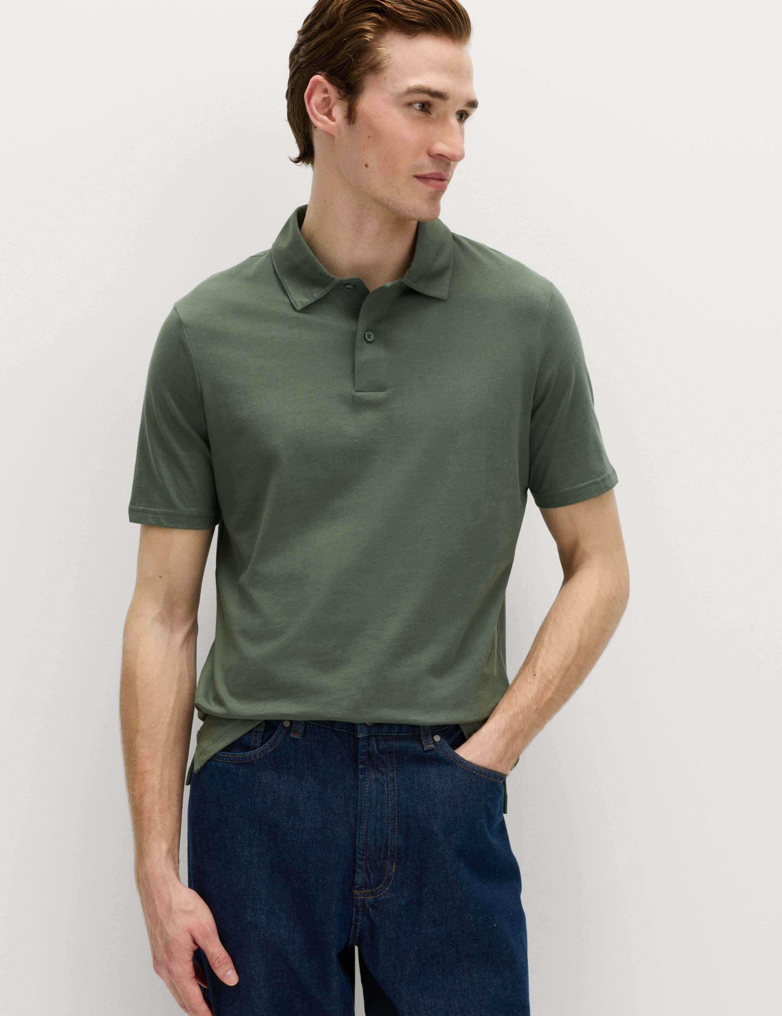 Pure Cotton Jersey Polo Shirt
