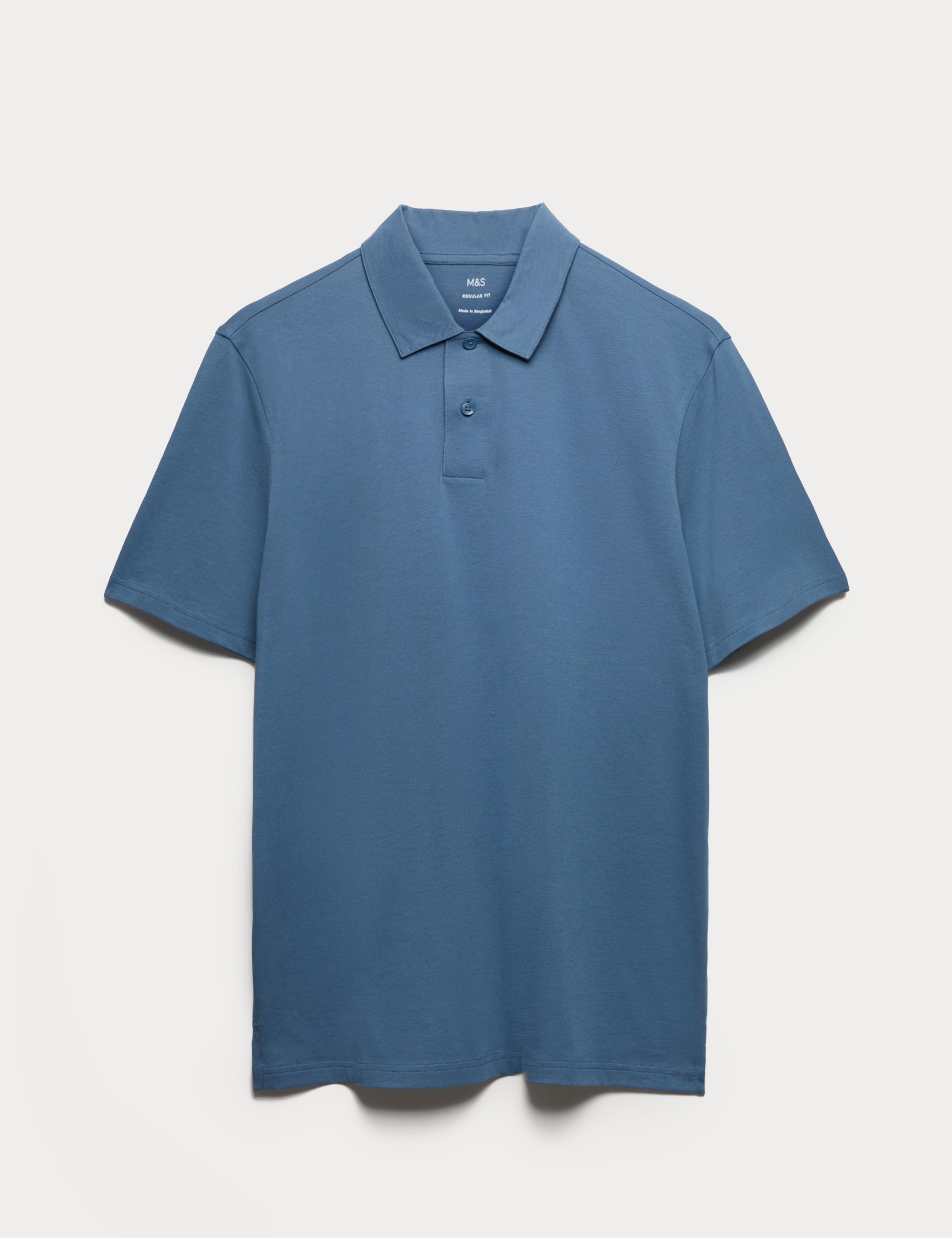 Pure Cotton Jersey Polo Shirt