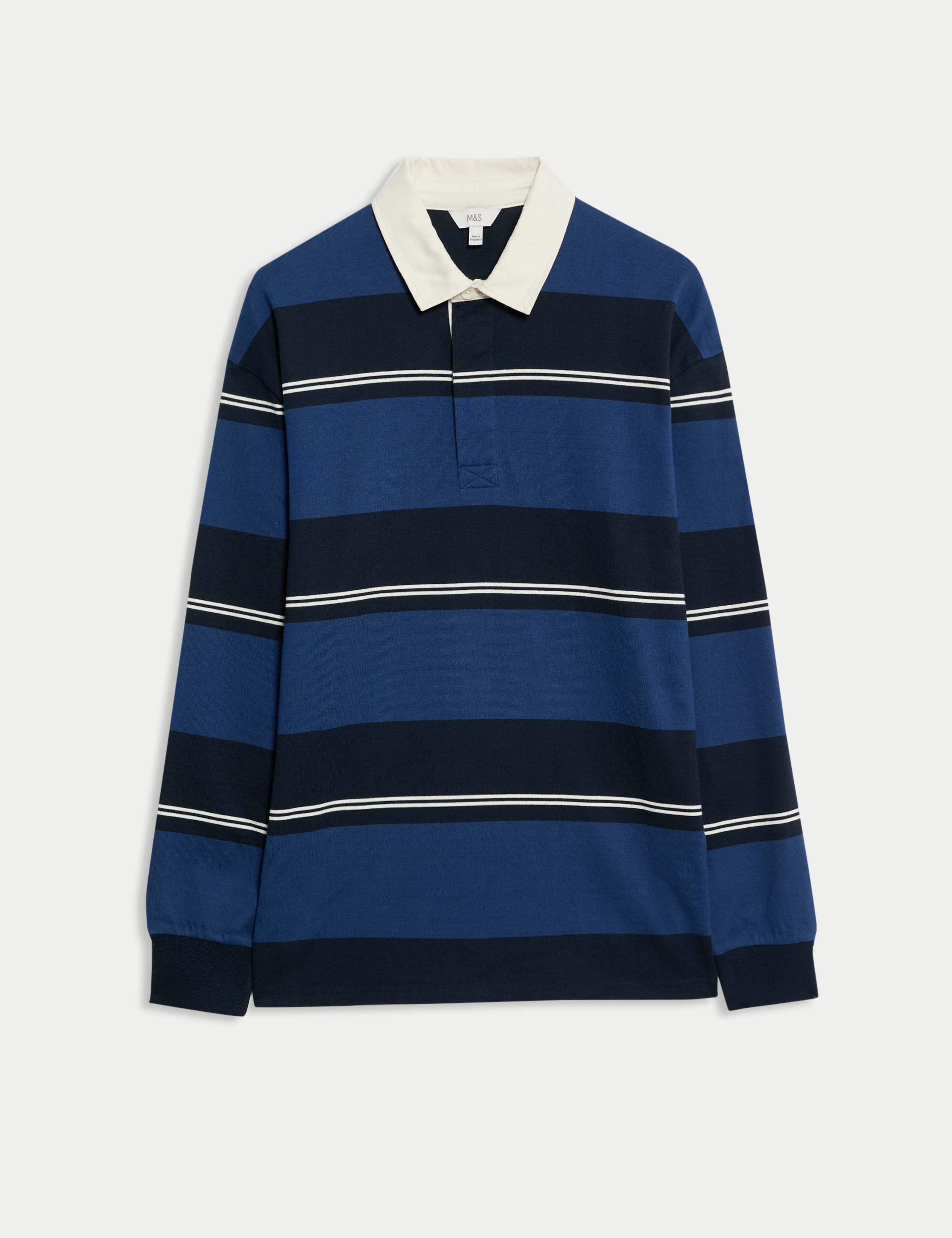 Pure Cotton Striped Rugby Shirt