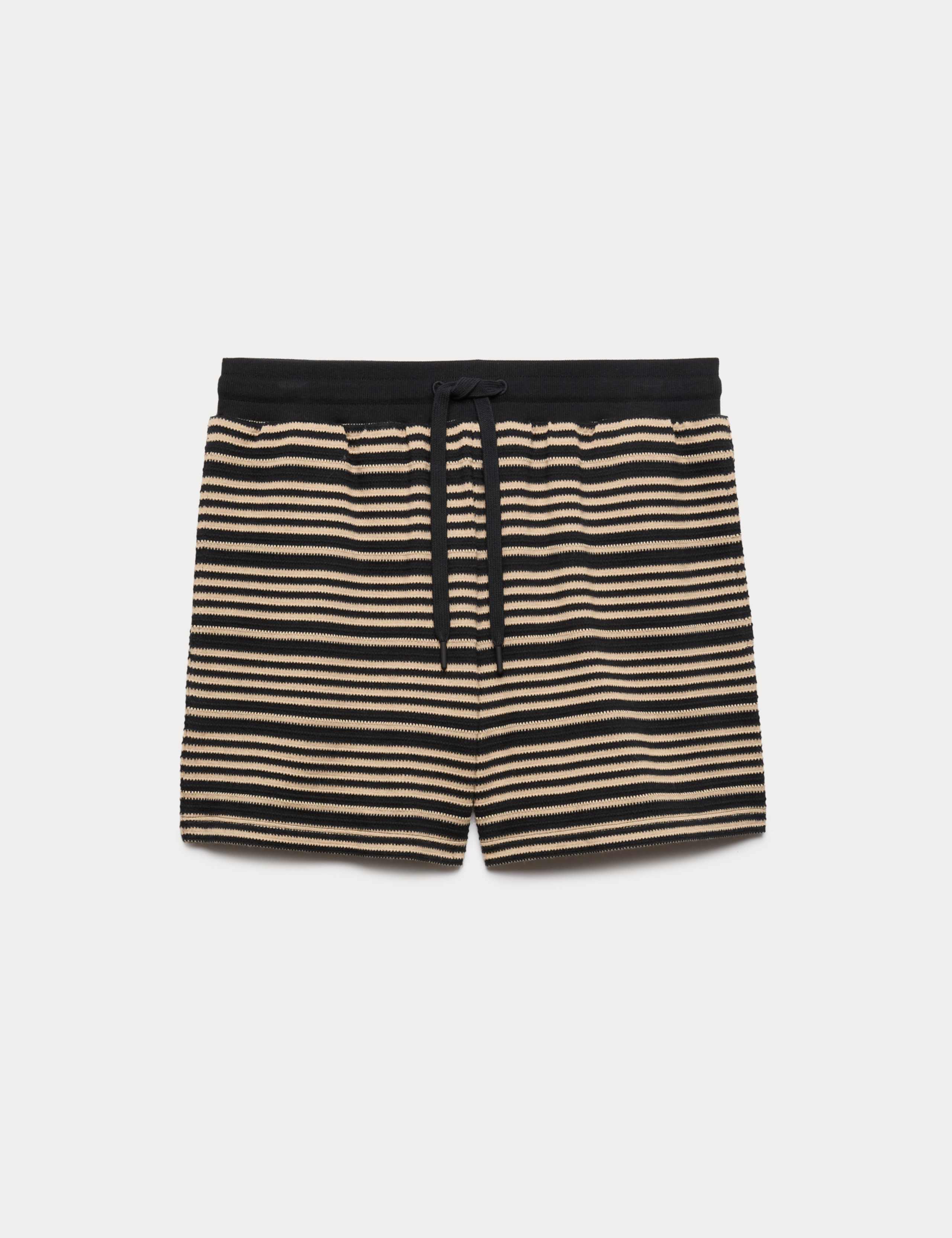 Cotton Rich Variegated Stripe Shorts