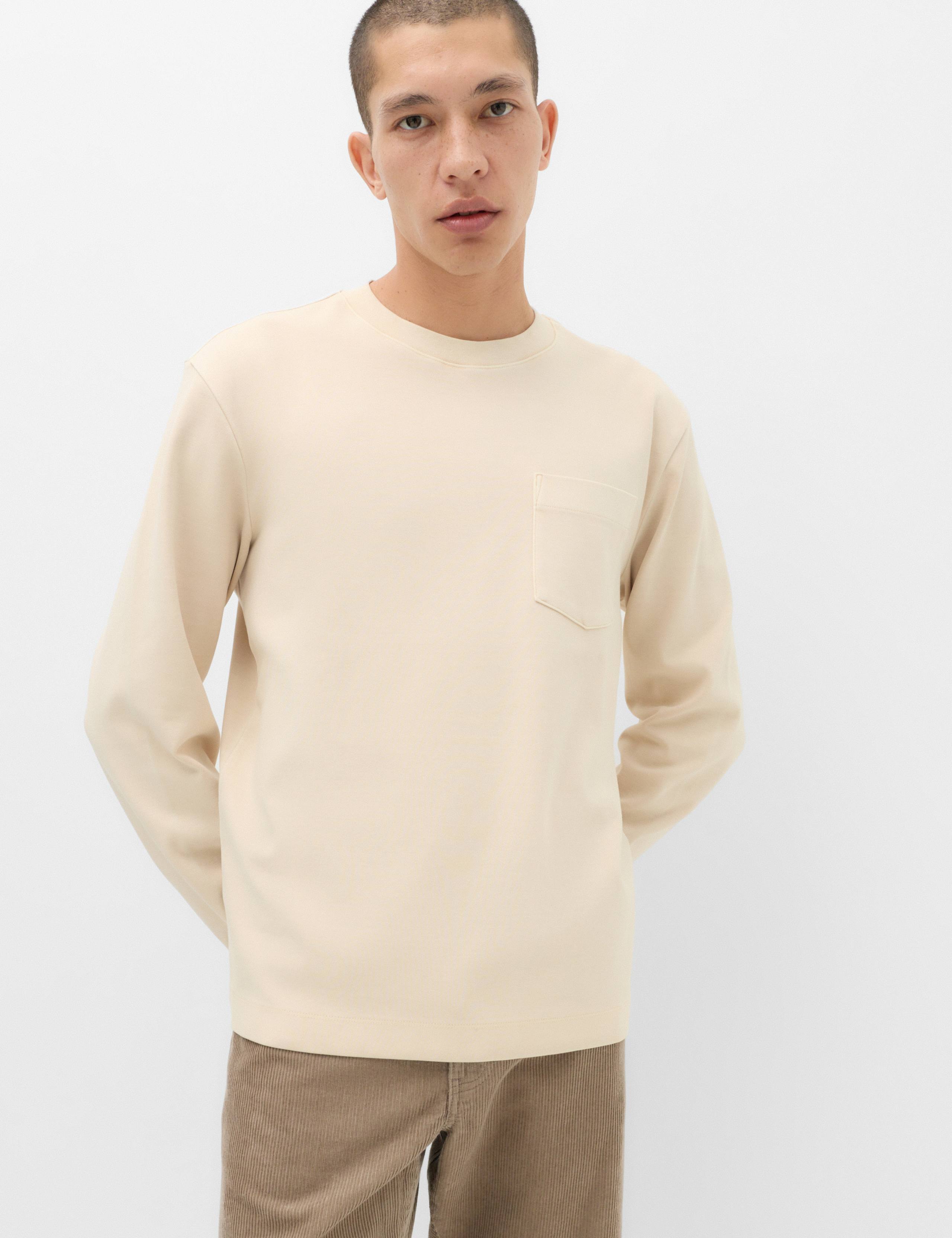 Cotton Rich Garment Dye Long Sleeve T-Shirt