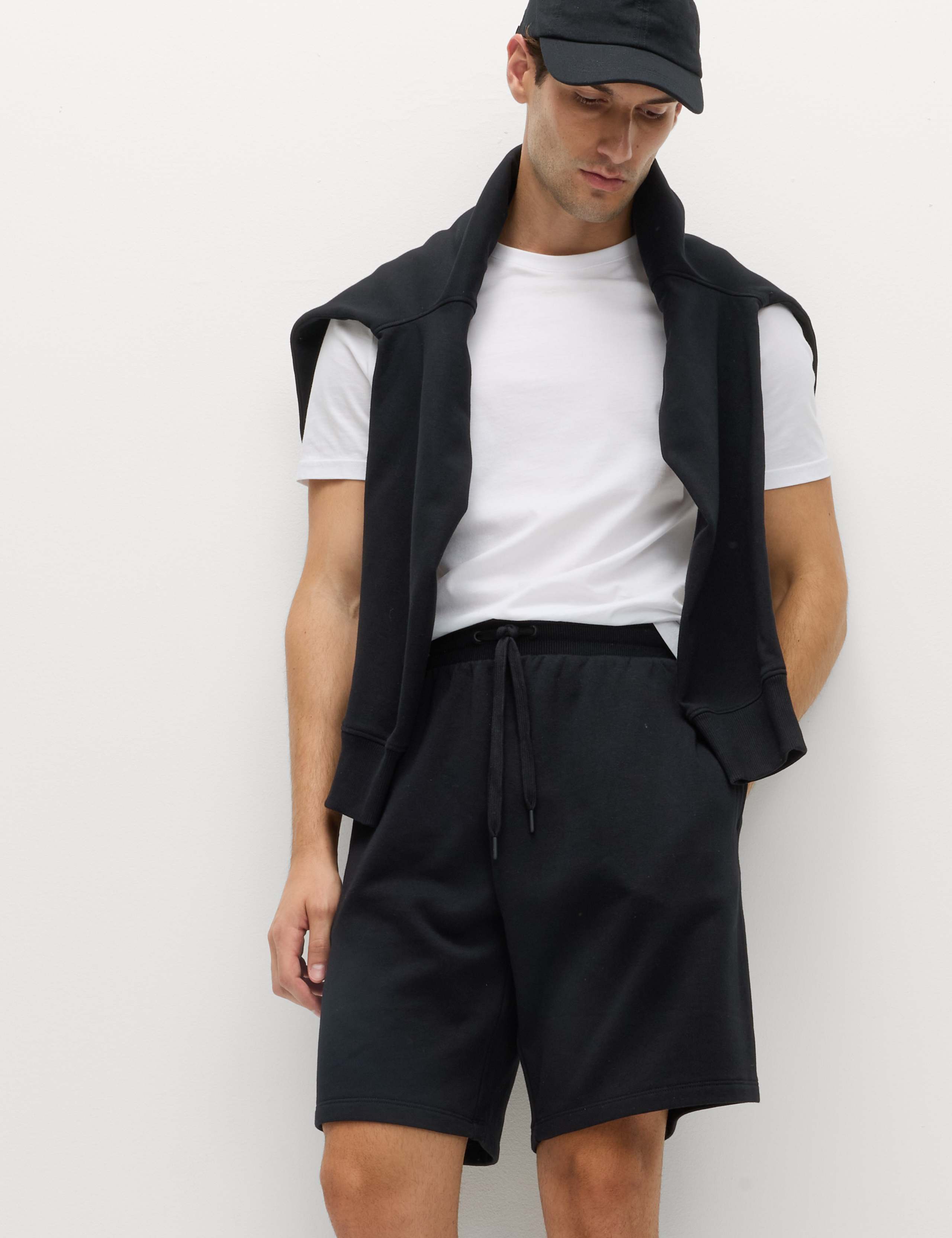 Elasticated Waist Cotton Rich Oversized Shorts