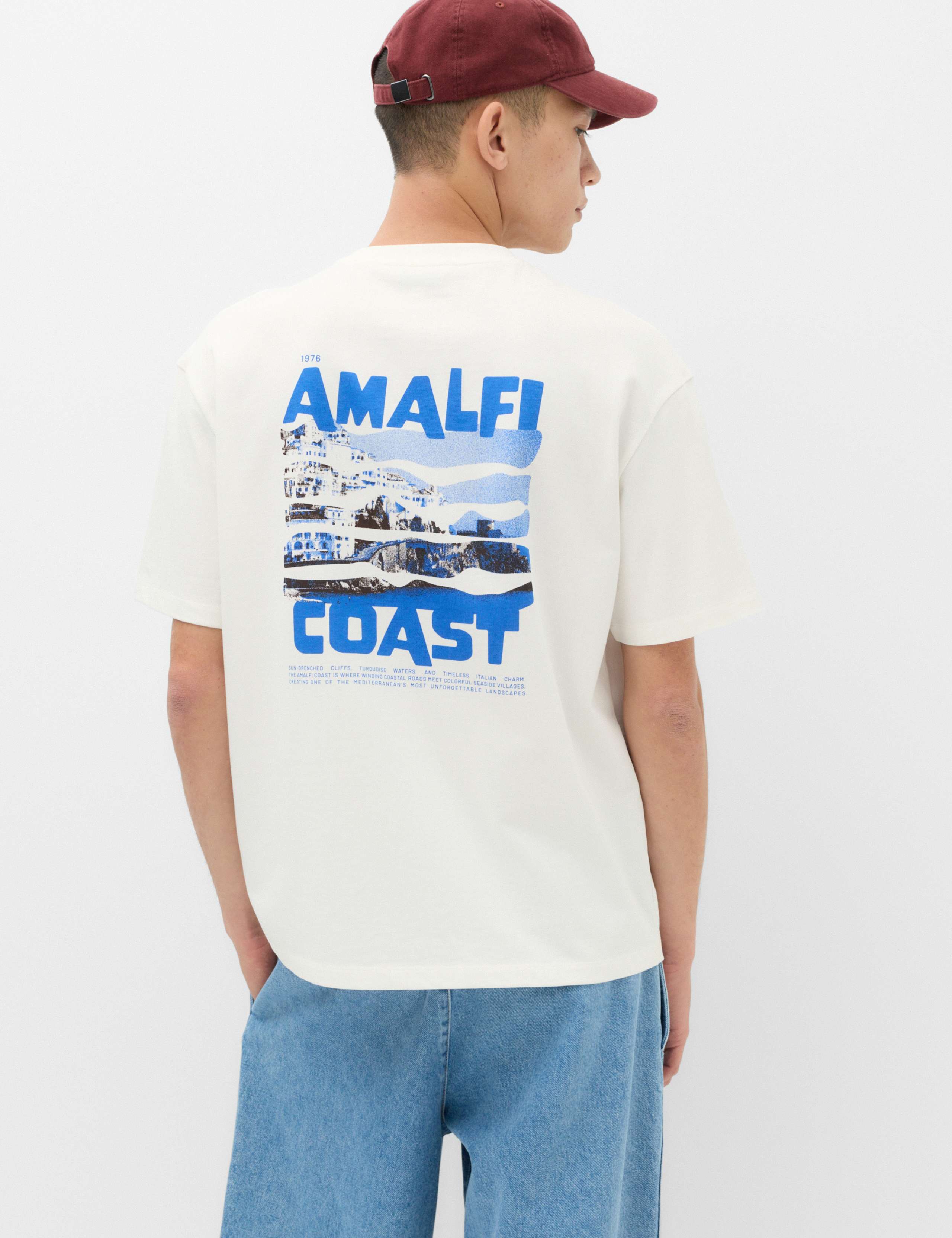 Oversized Pure Cotton Graphic Short Sleeve T-Shirt