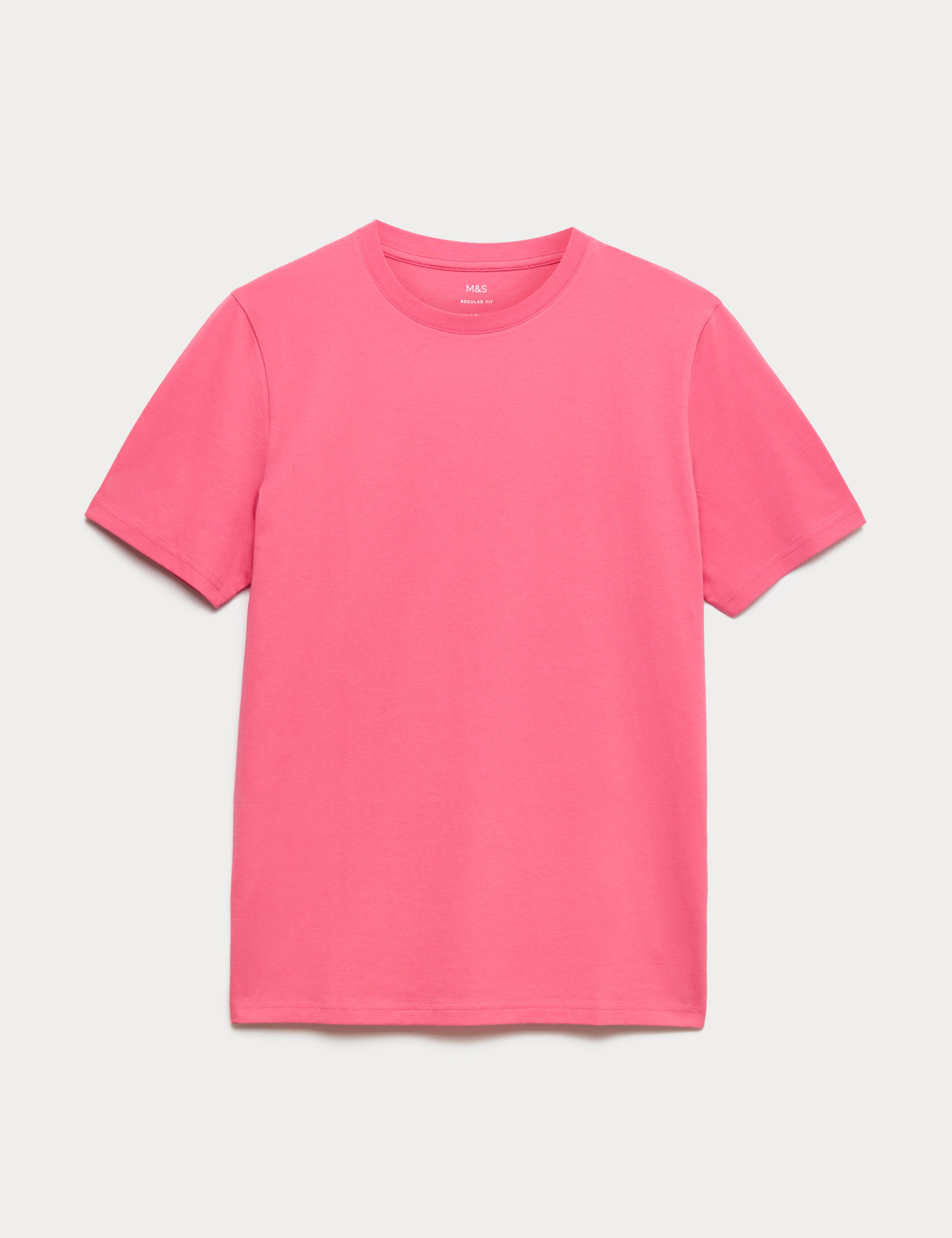 Regular Fit Pure Cotton Crew Neck T-Shirt