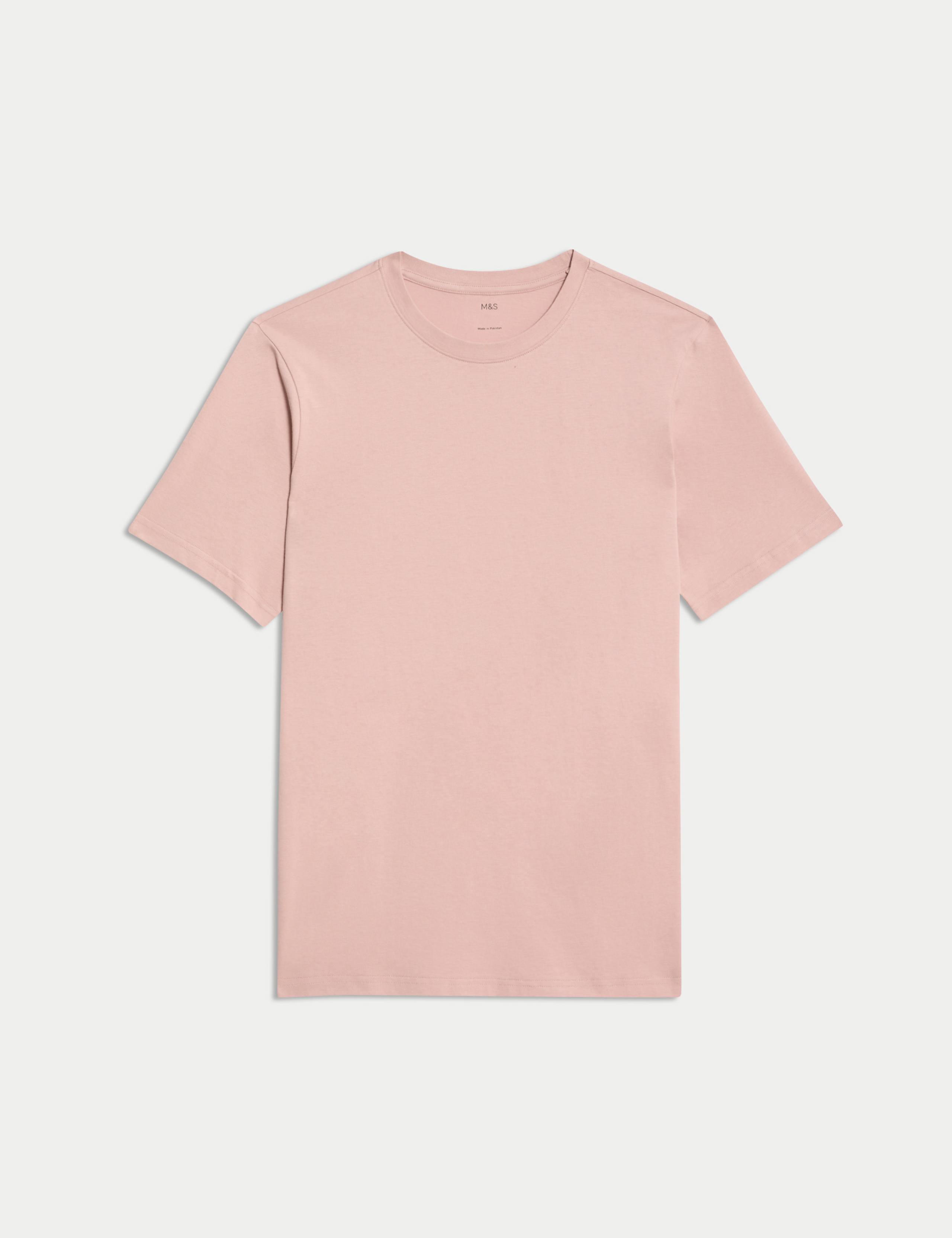 Regular Fit Pure Cotton Crew Neck T-Shirt