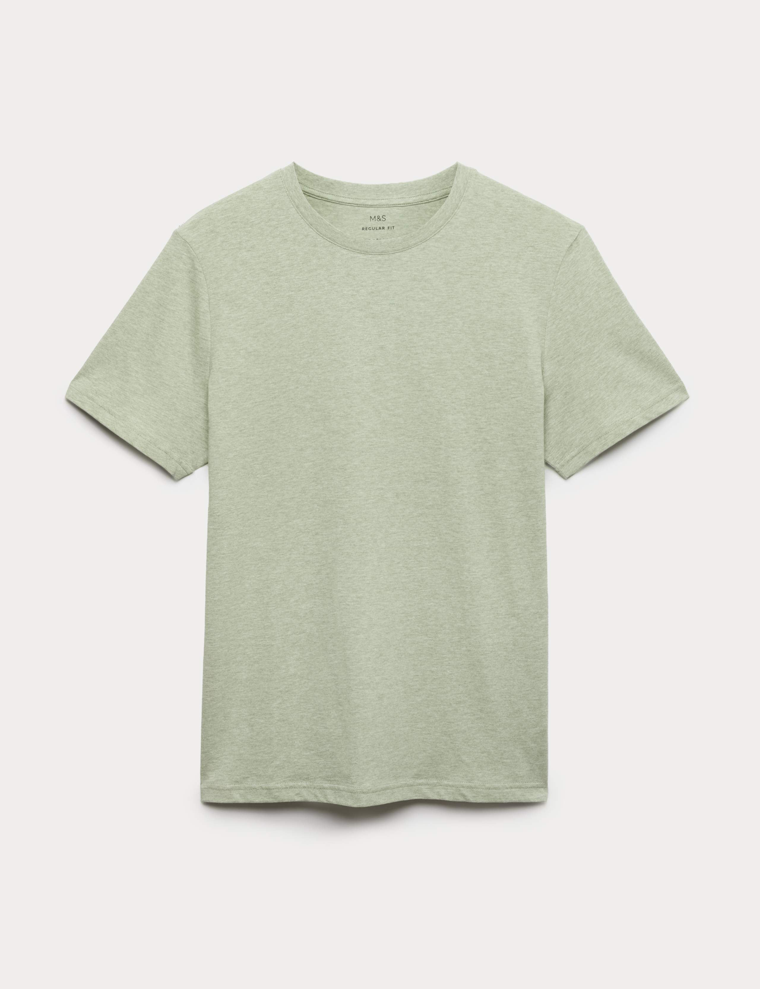 Regular Fit Pure Cotton Crew Neck T-Shirt