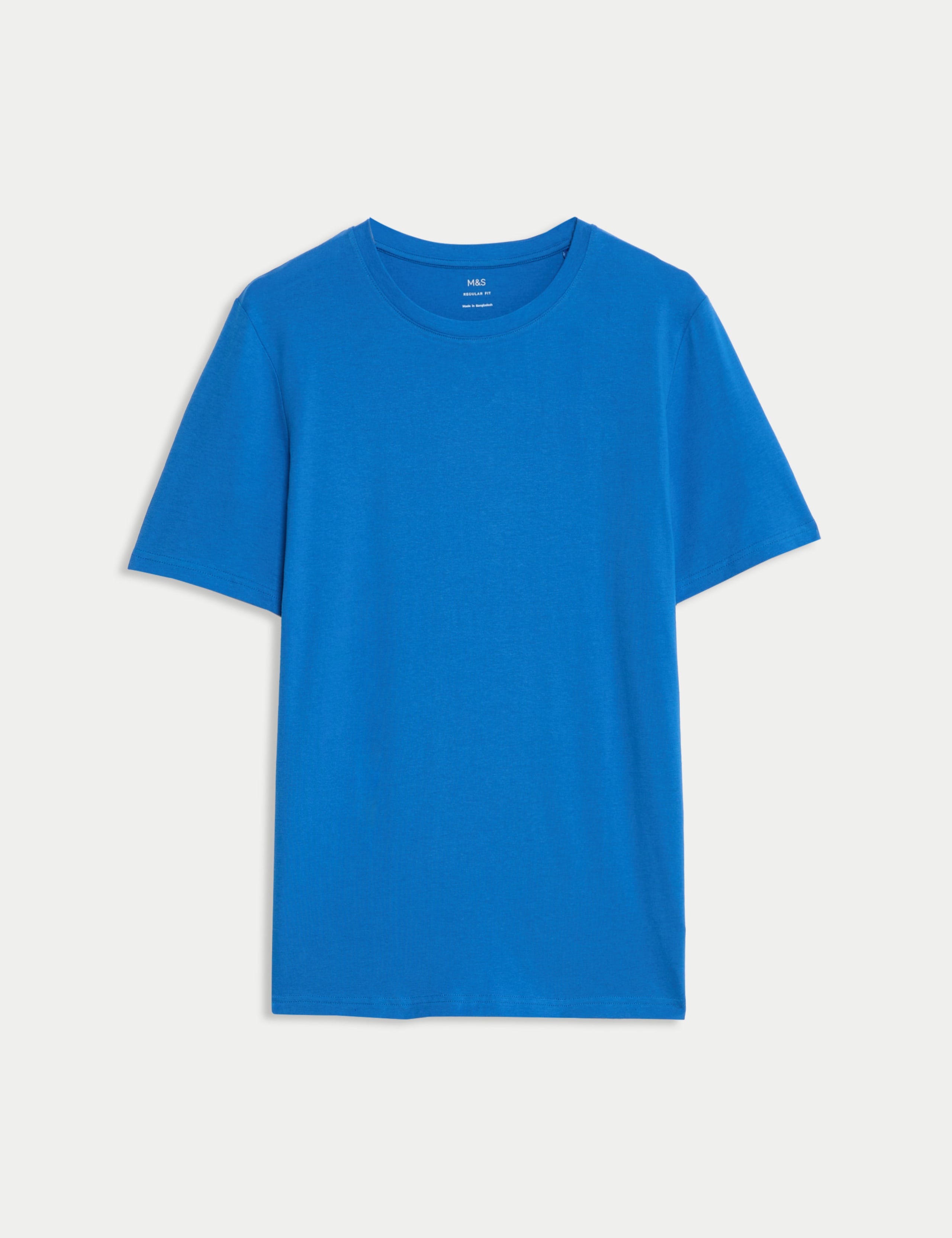 Regular Fit Pure Cotton Crew Neck T-Shirt