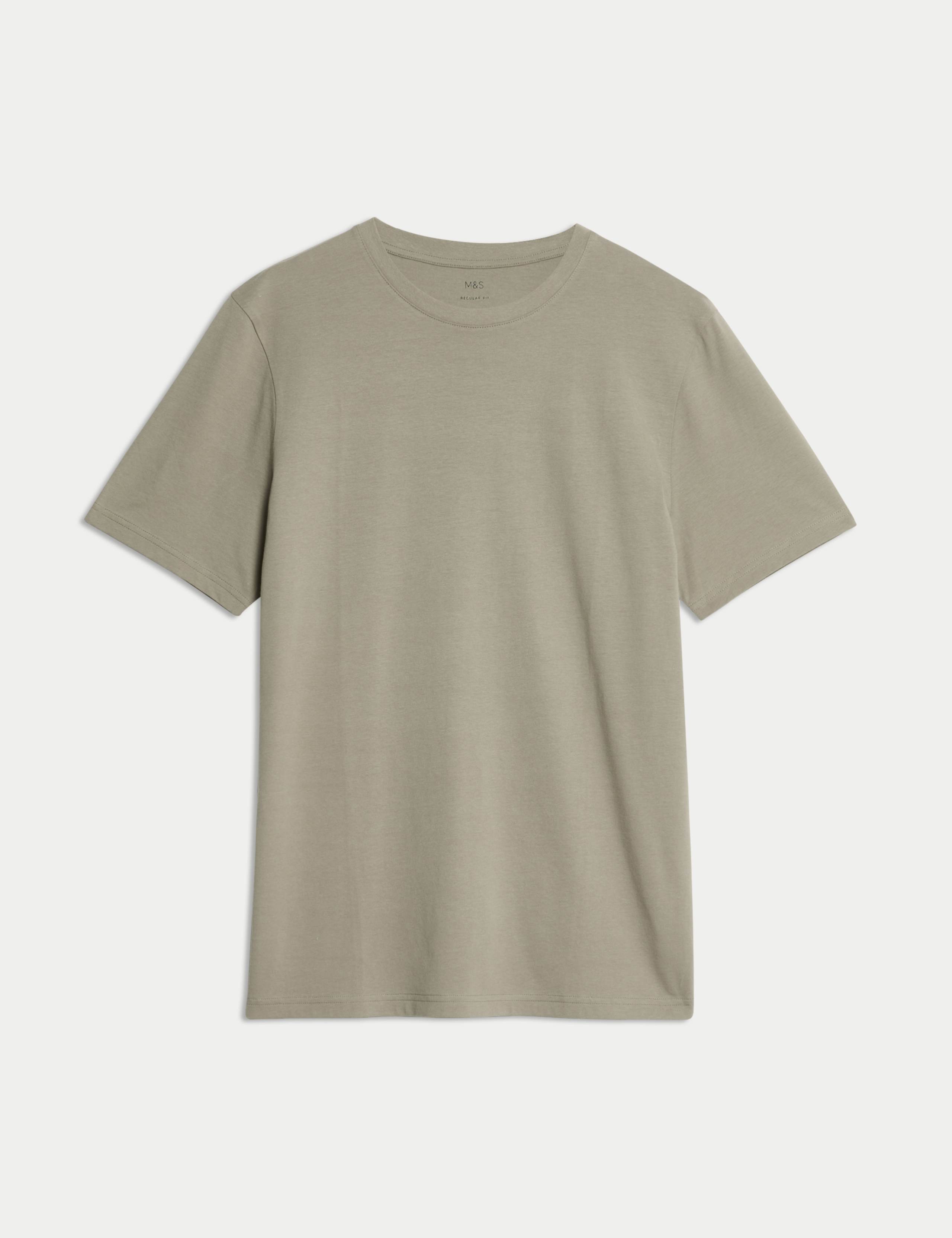 Regular Fit Pure Cotton Crew Neck T-Shirt
