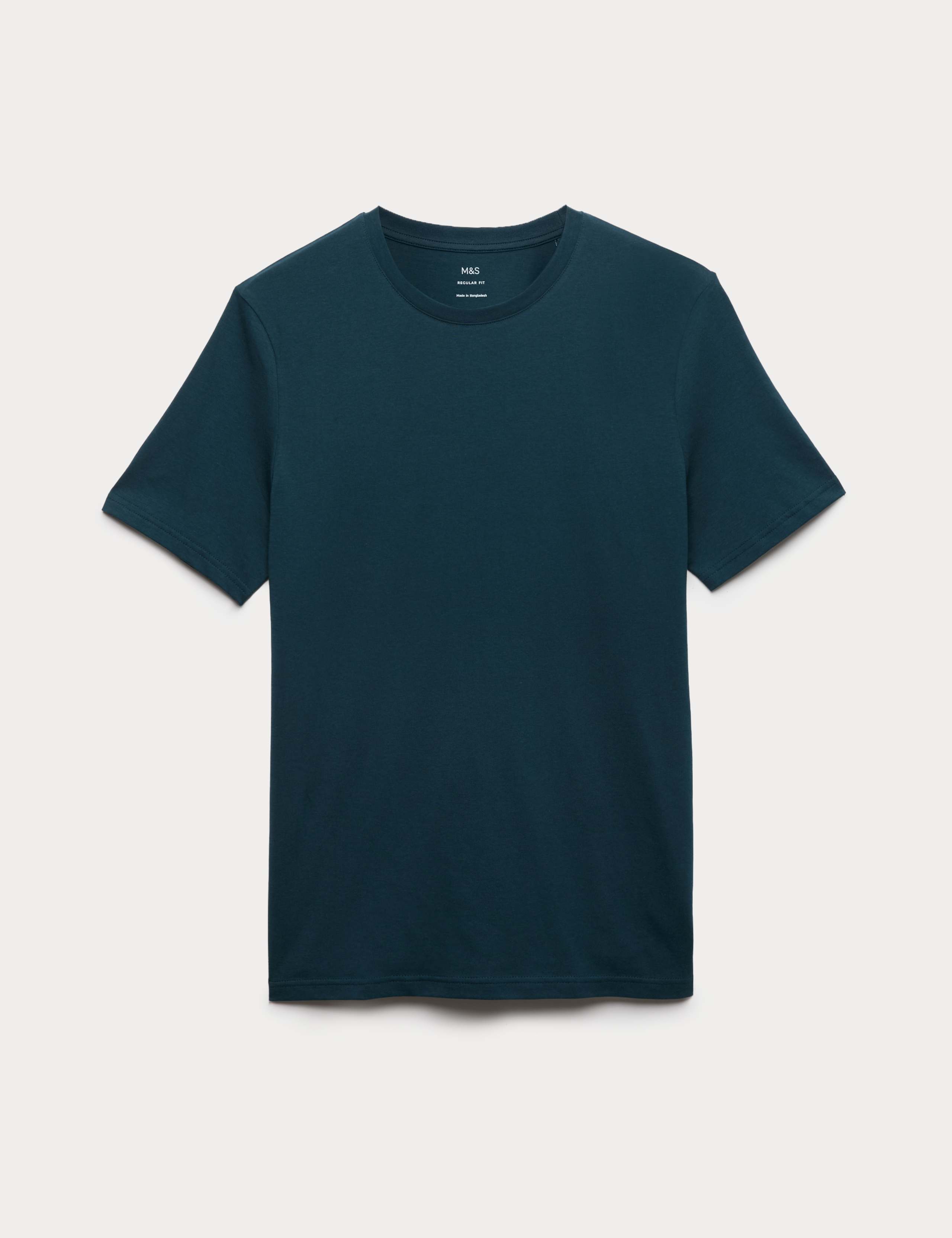 Regular Fit Pure Cotton Crew Neck T-Shirt