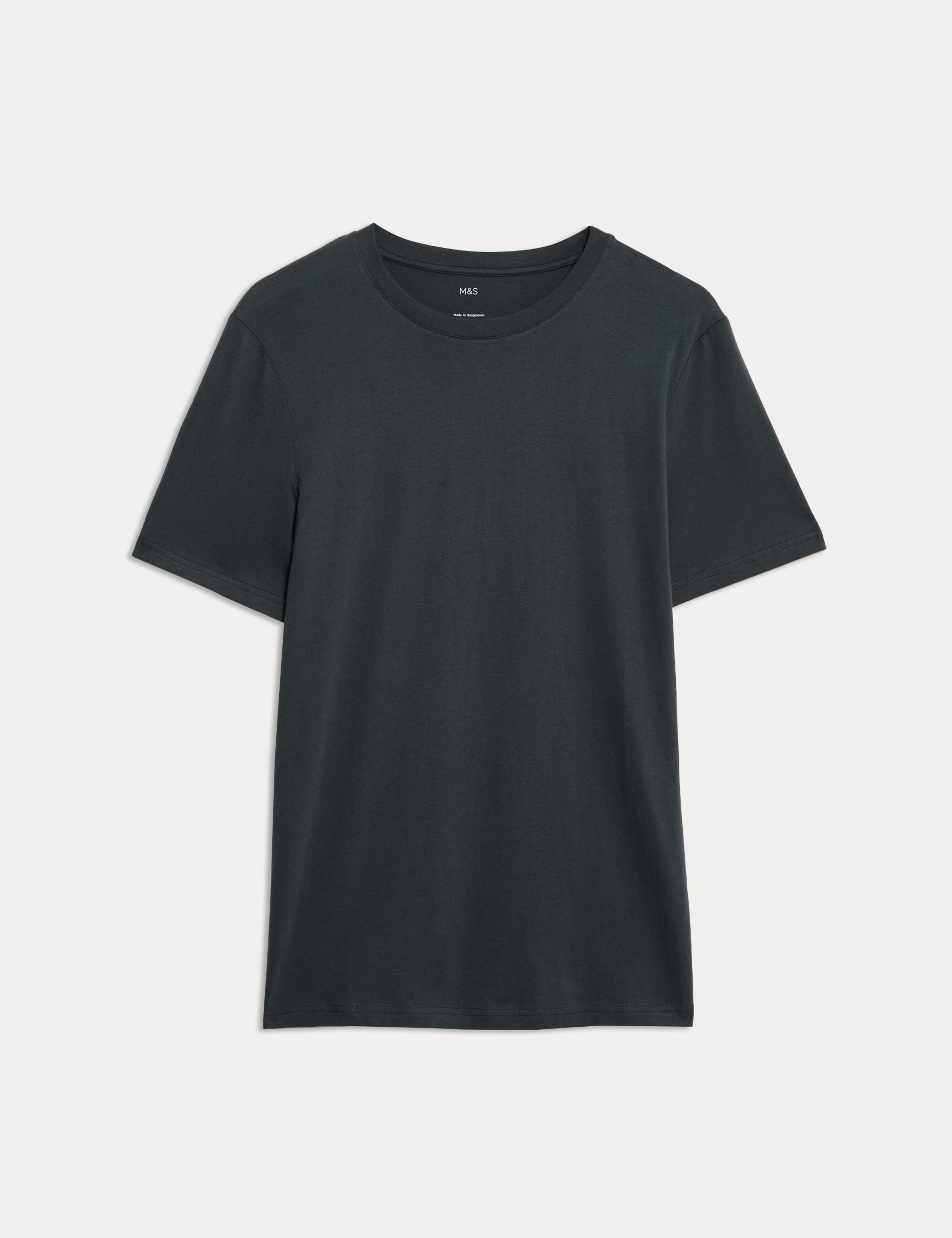 Regular Fit Pure Cotton Crew Neck T-Shirt