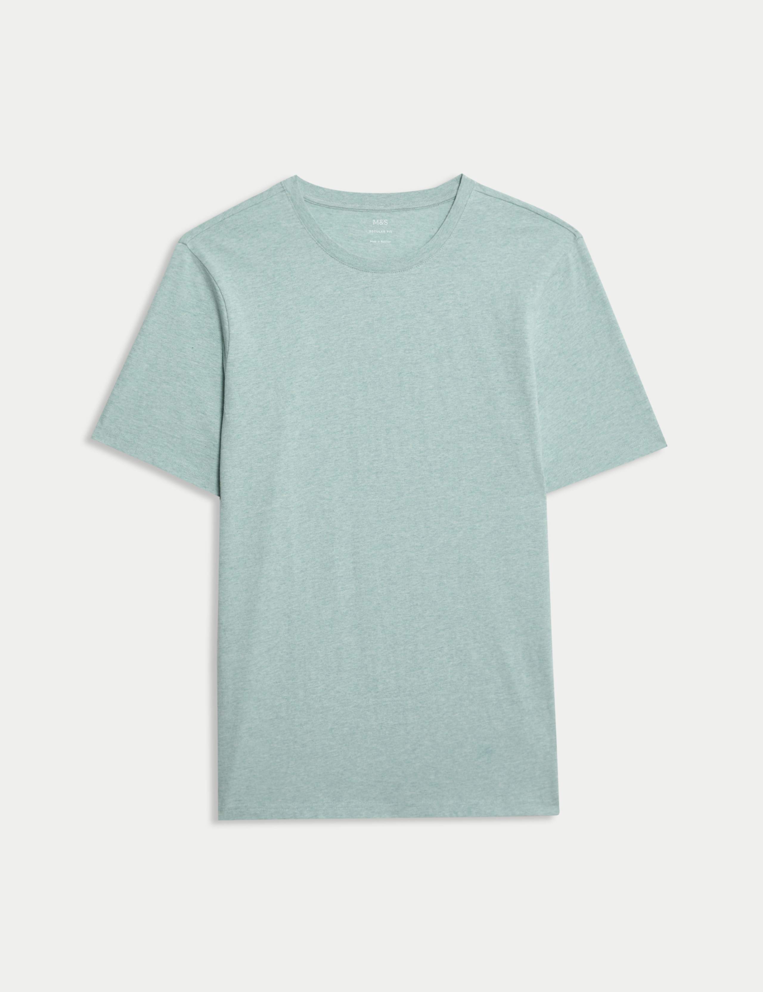 Regular Fit Pure Cotton Crew Neck T-Shirt