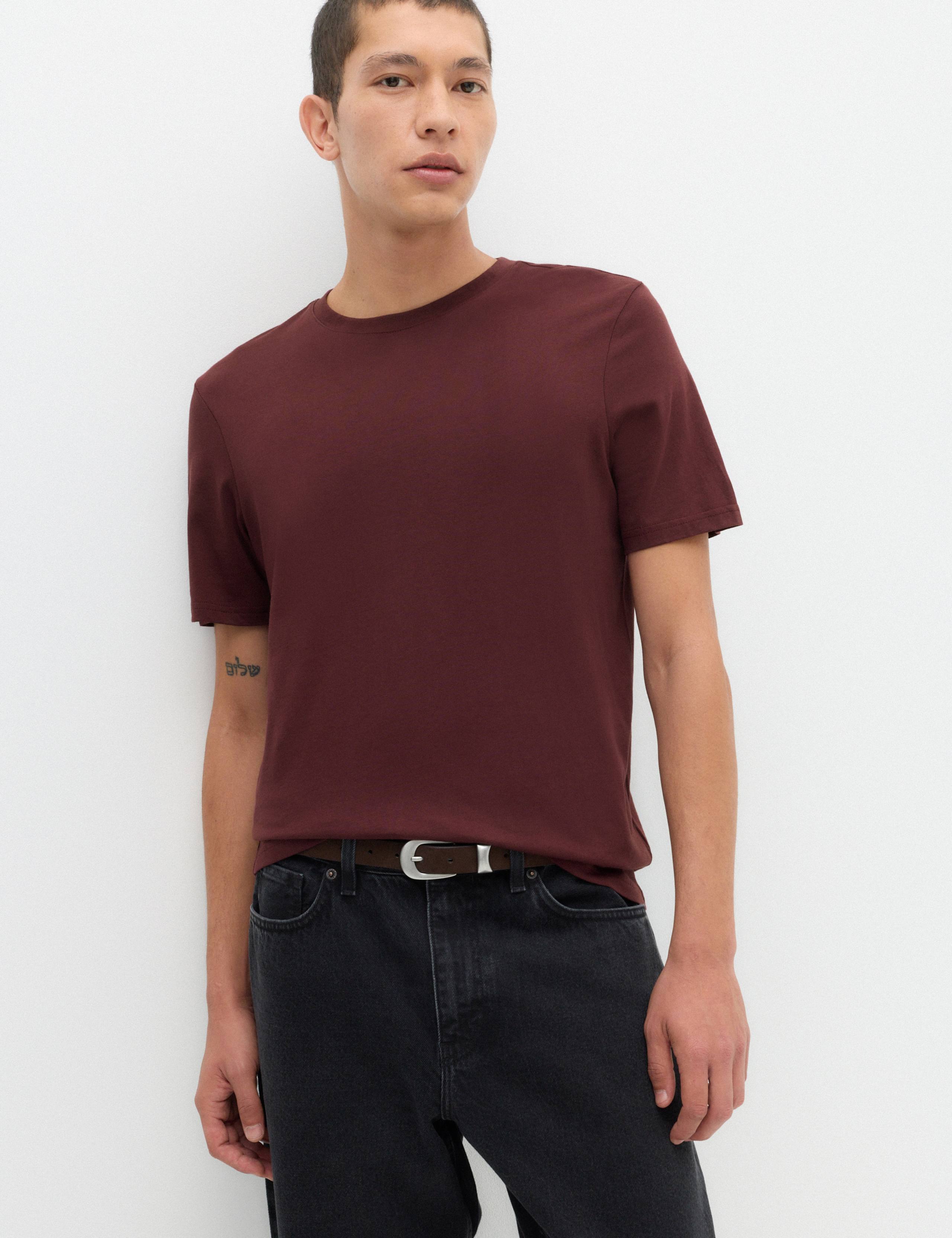 Pure Cotton Regular Fit Crew Neck T-Shirt