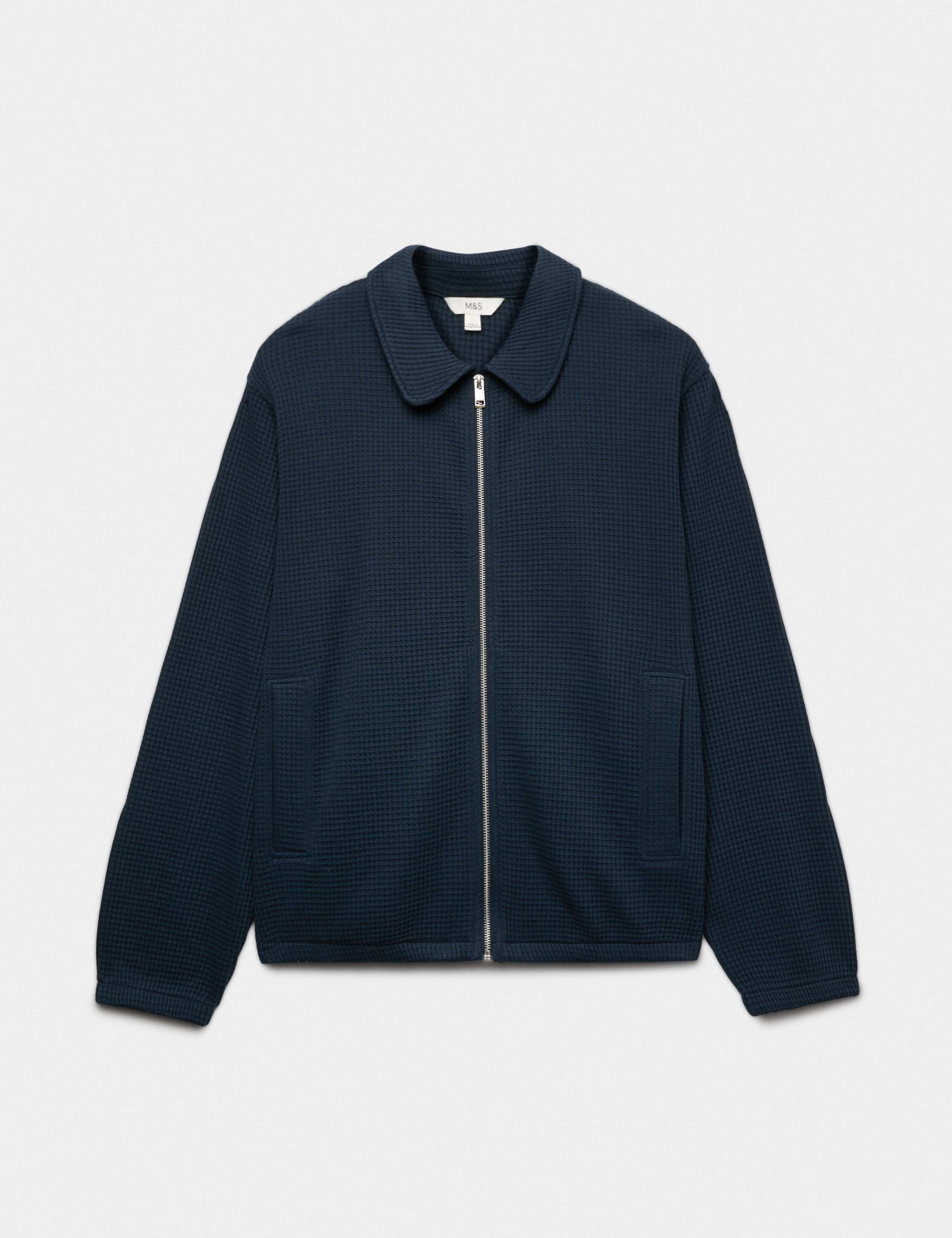 Pure Cotton Exploded Waffle Jacket