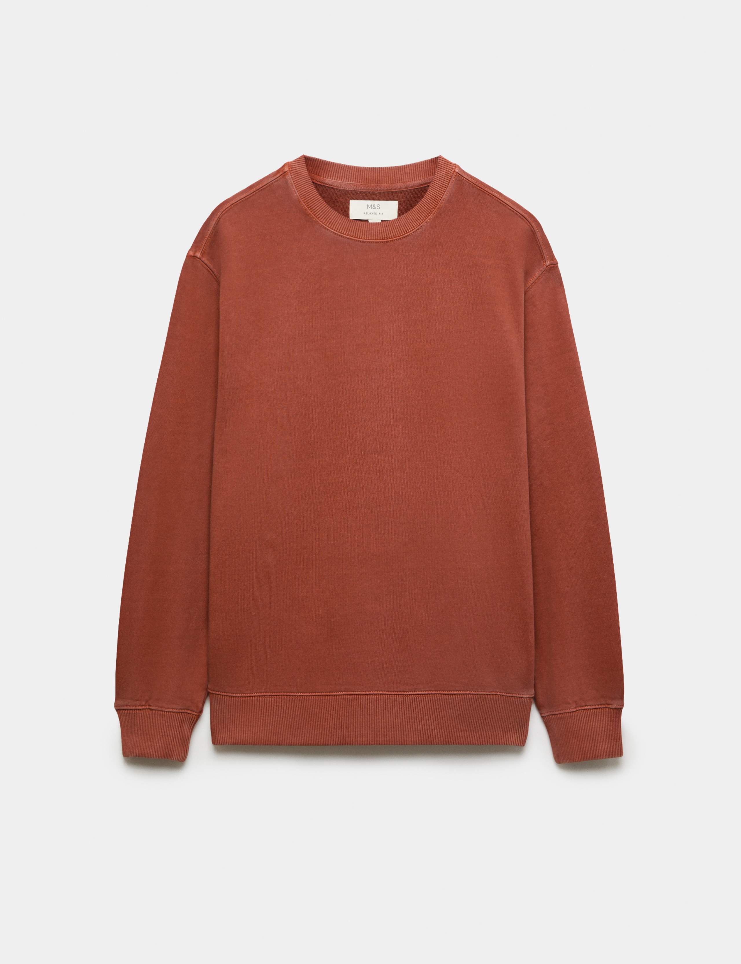 Pure Cotton Garment Dye Sweatshirt
