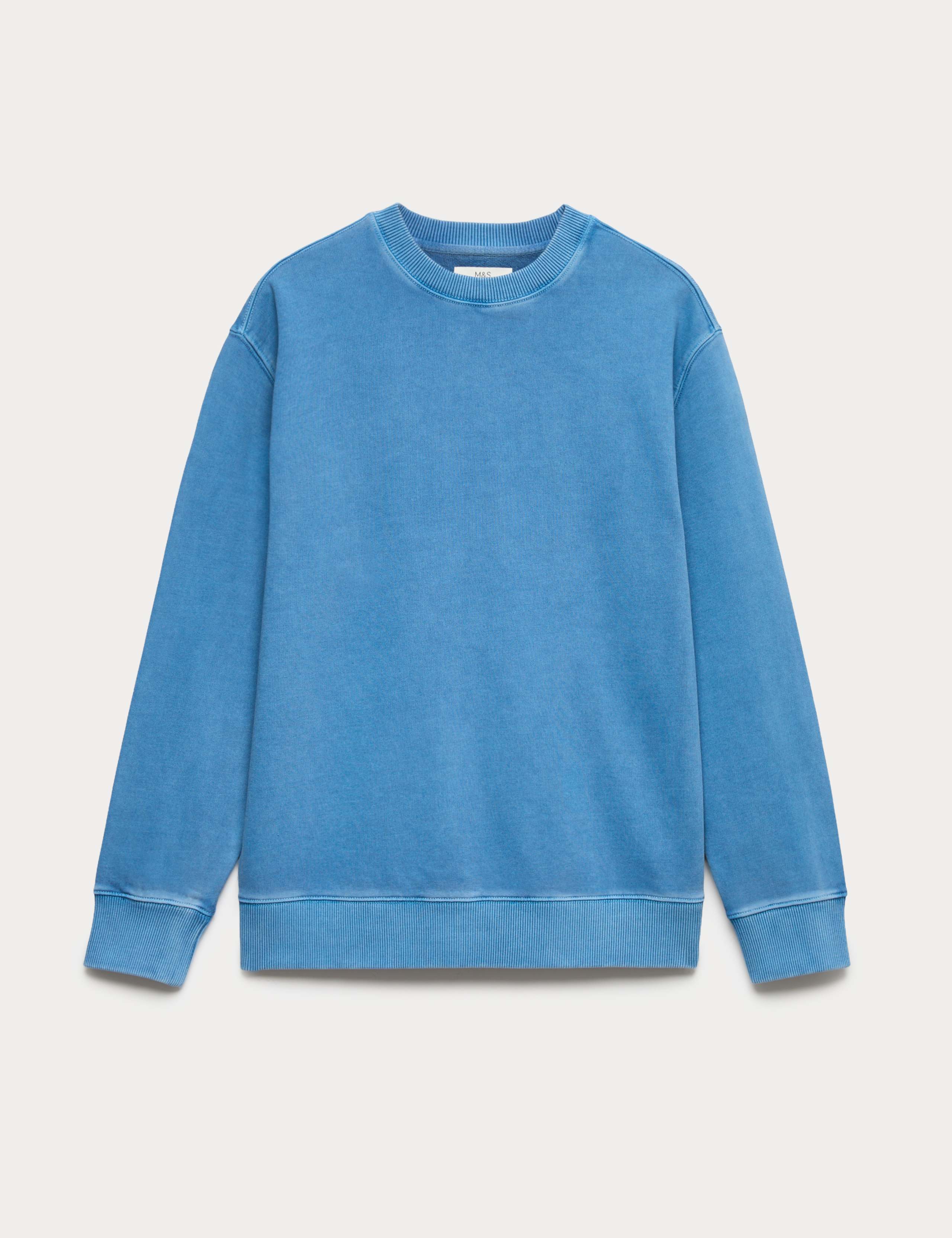 Pure Cotton Garment Dye Sweatshirt