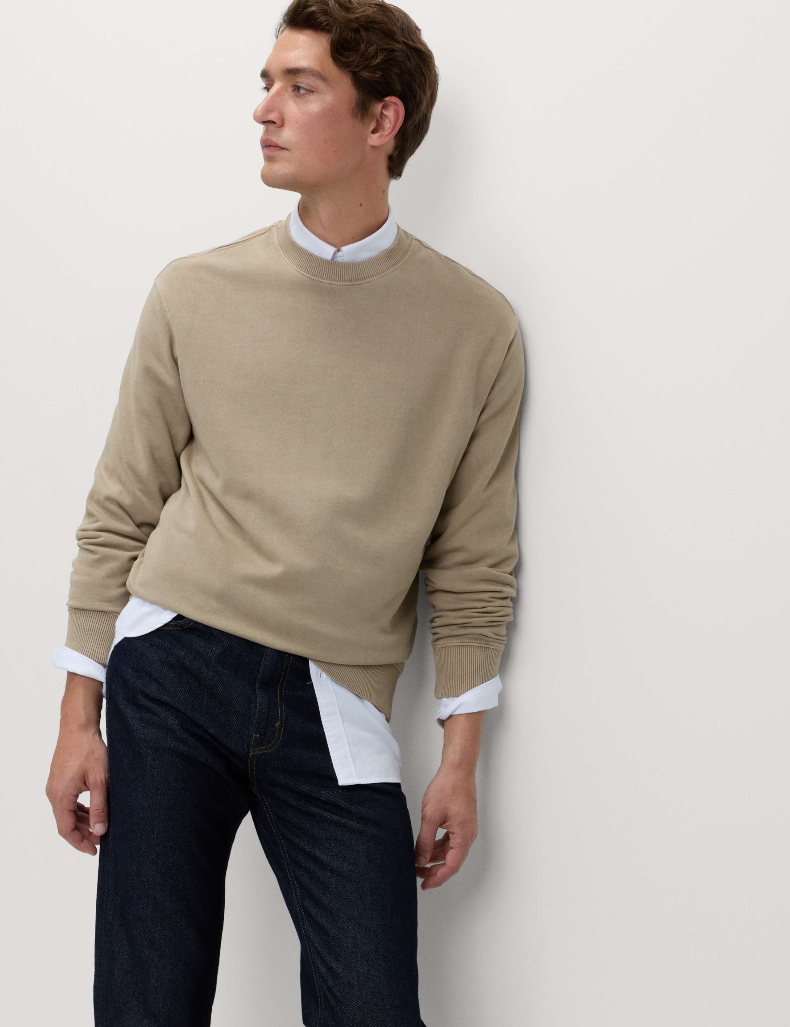 Pure Cotton Garment Dye Sweatshirt