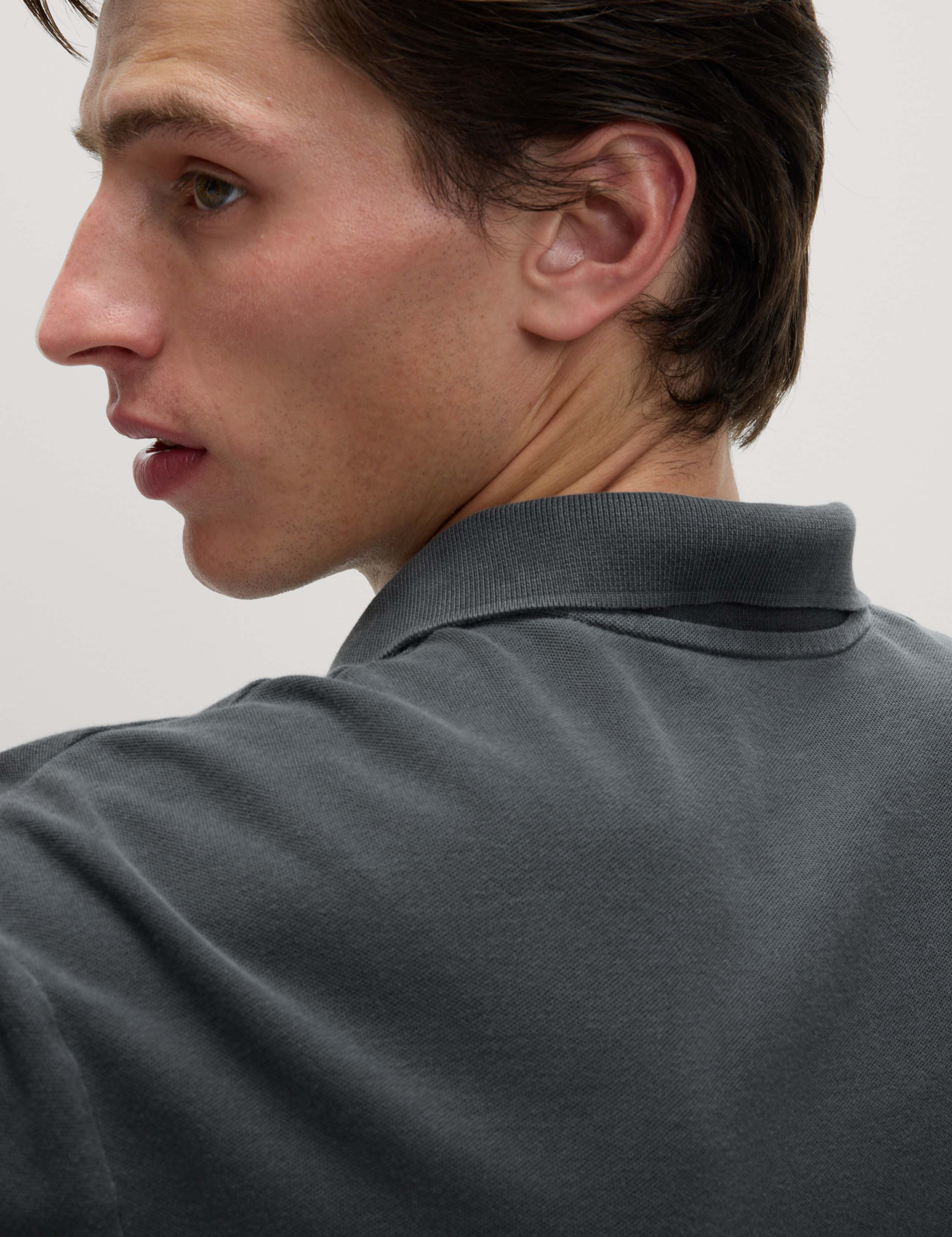 Relaxed Fit Pure Cotton Garment Dyed Polo Shirt